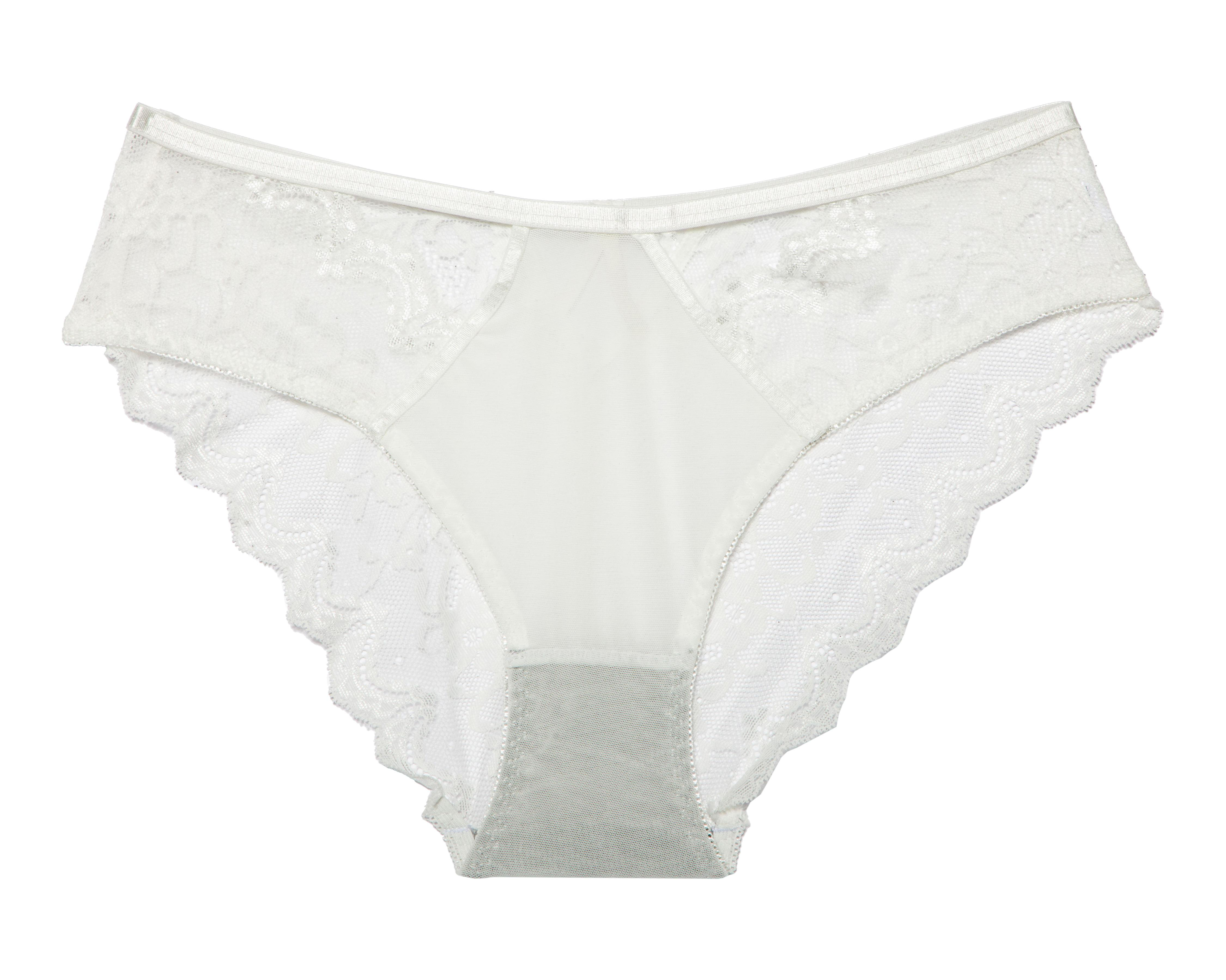 Foto 6 pulgar | Coordinado de Encaje Copa Completa Blanco Eva Novias