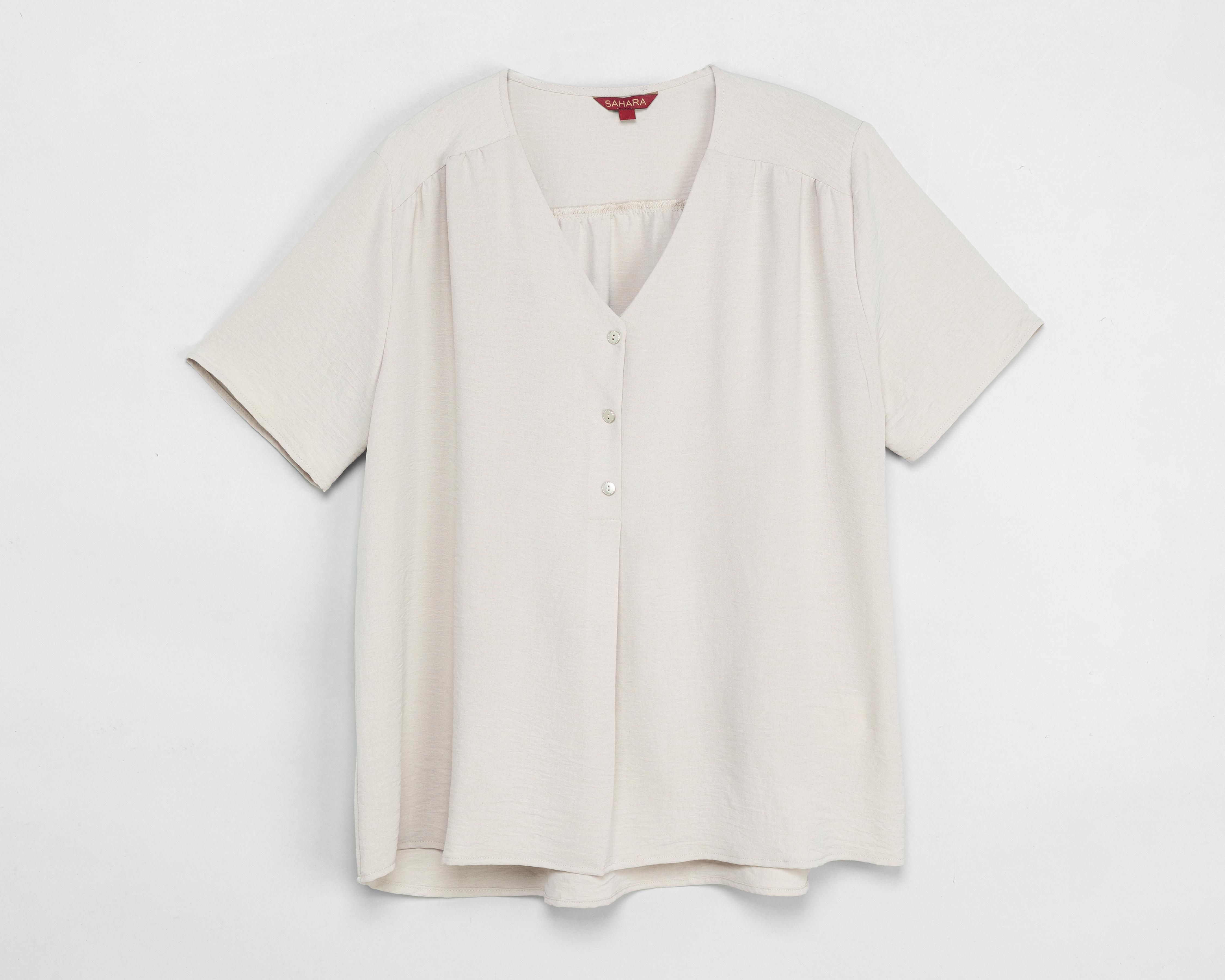 Foto 2 pulgar | Blusa Manga Corta Sahara para Mujer