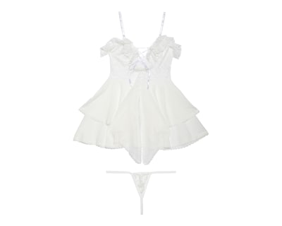 Foto 1 | Baby Doll Eva Novias con Encaje para Mujer