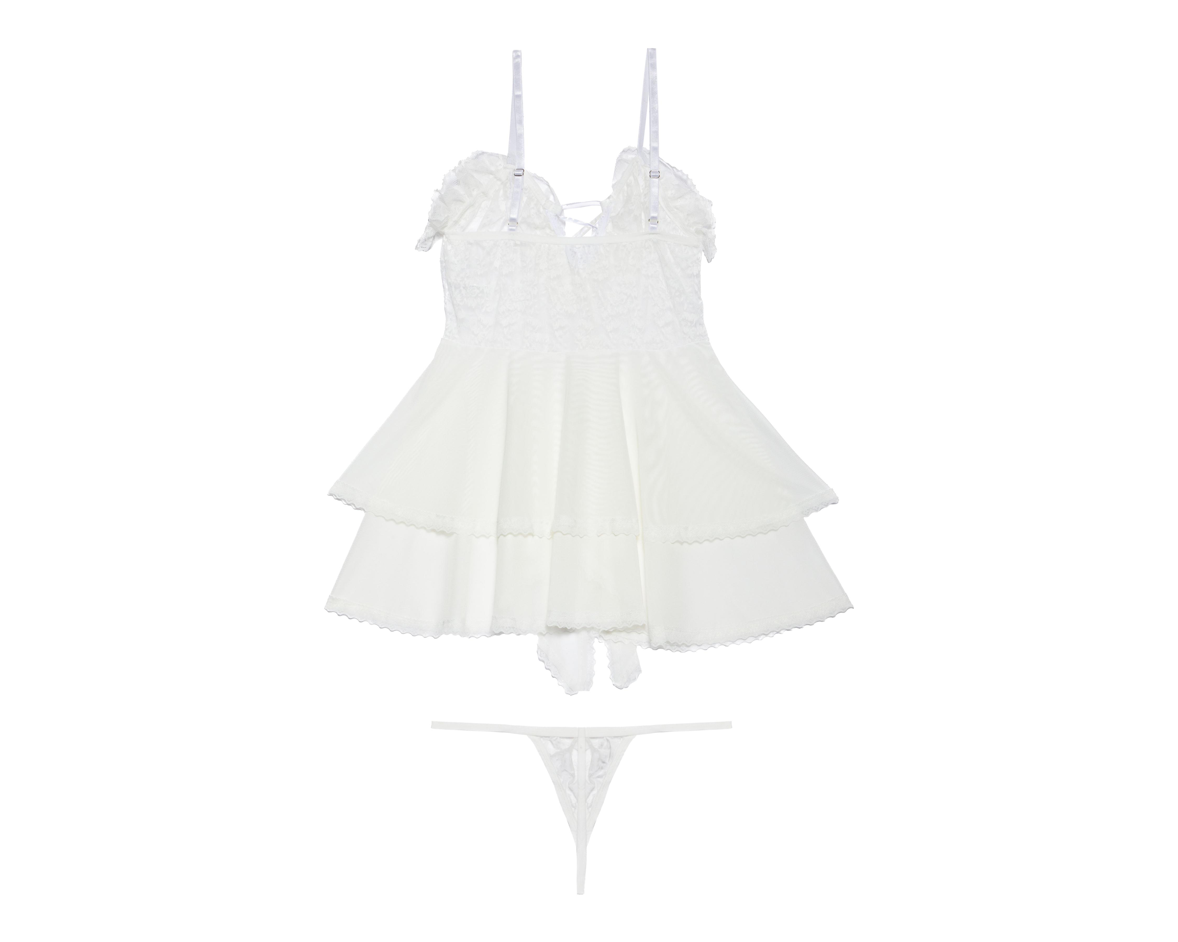 Foto 2 | Baby Doll Eva Novias con Encaje para Mujer