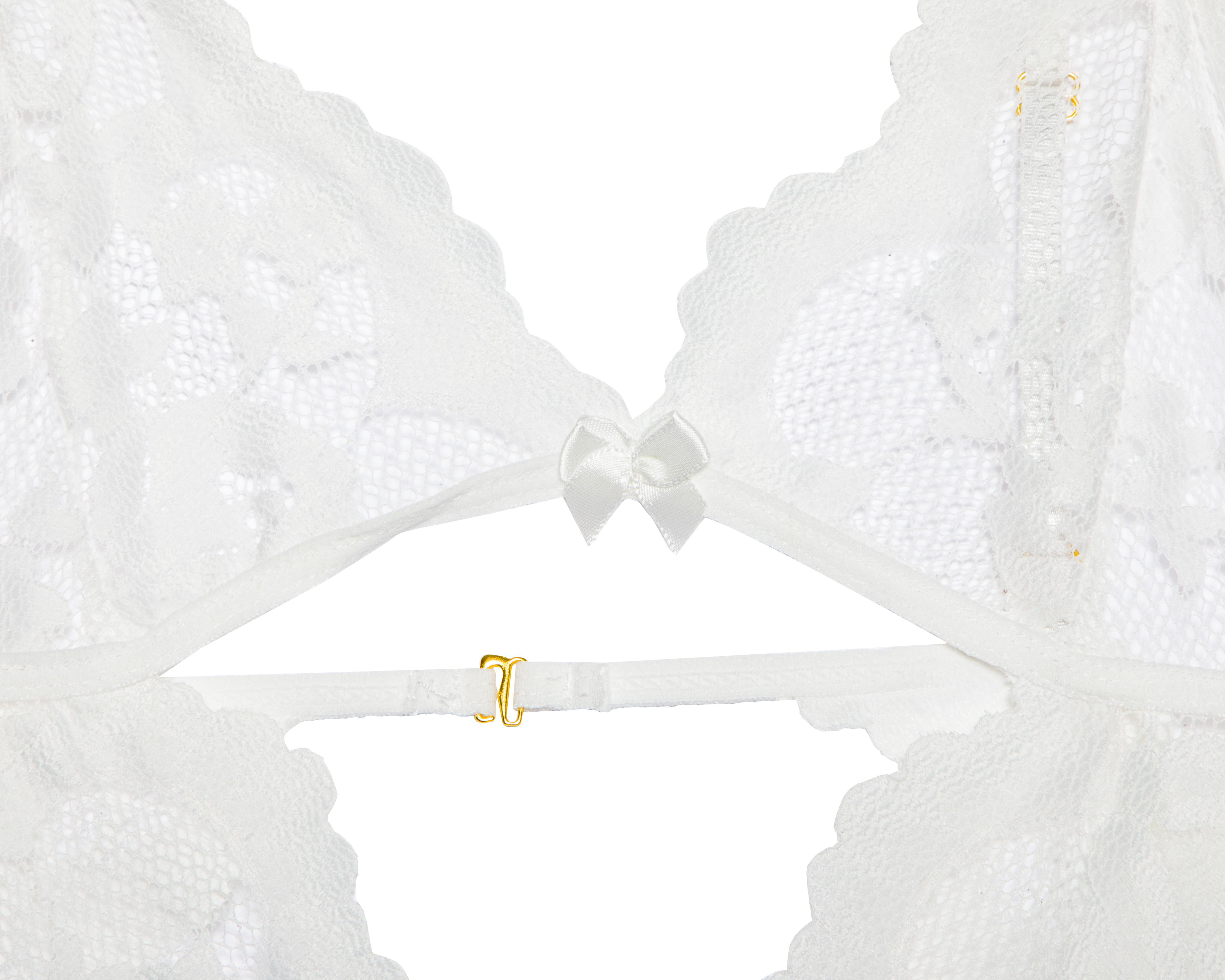 Foto 4 pulgar | Baby Doll Eva Novias de Encaje para Mujer