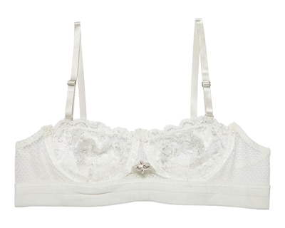 Foto 3 | Coordinado de Encaje Media Copa Blanco Eva Novias
