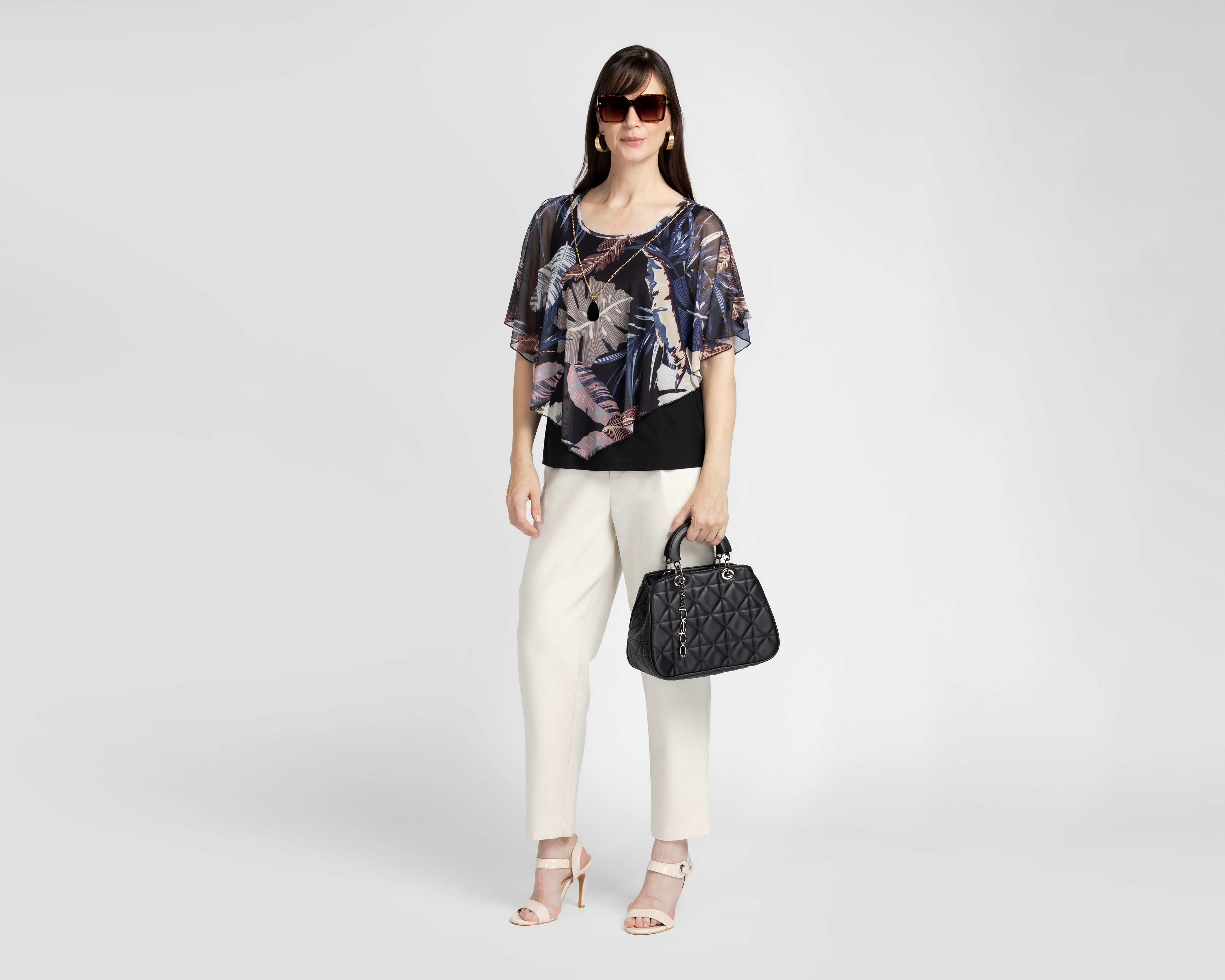 Foto 3 pulgar | Blusa con Collar Lady Sun para Mujer