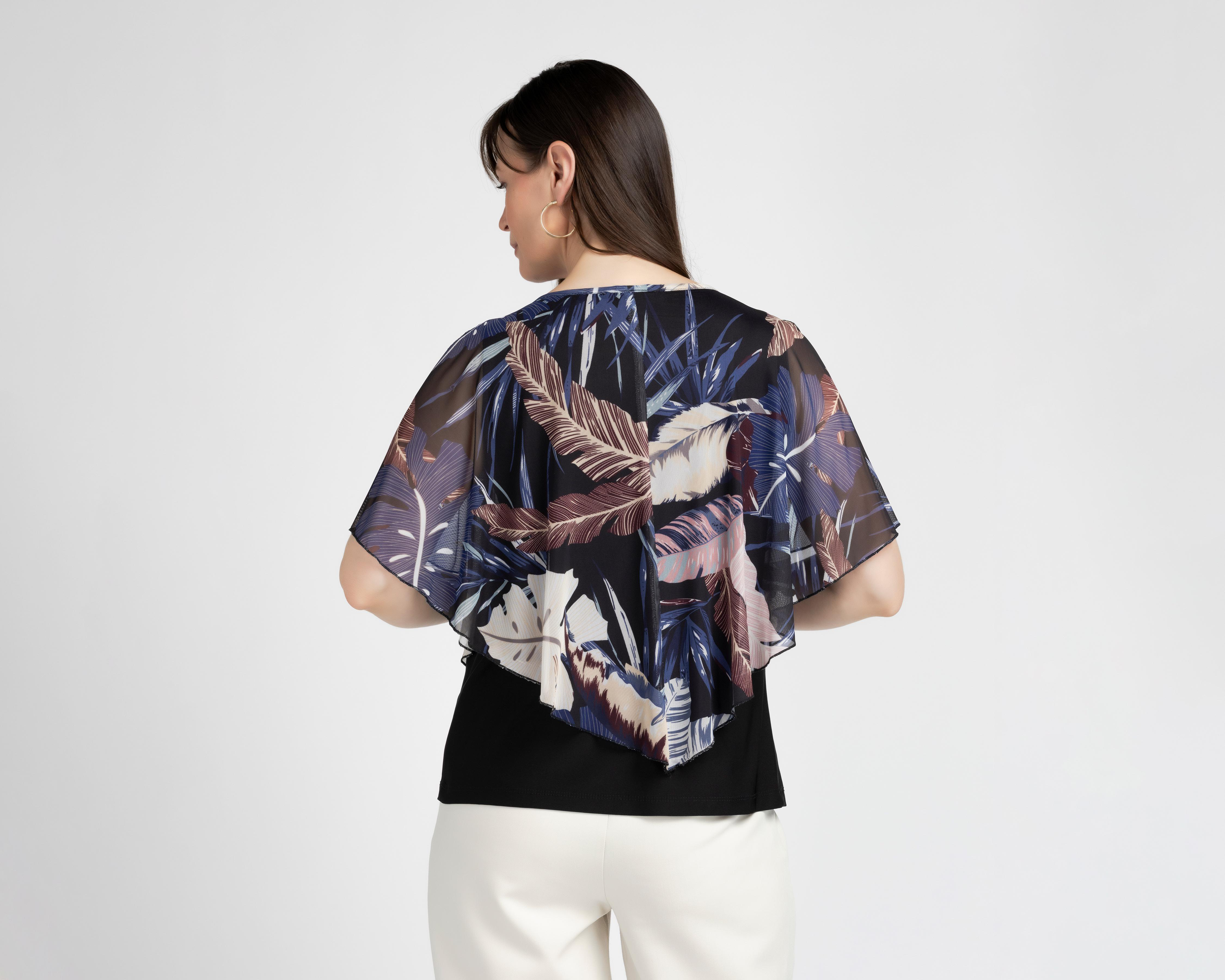 Foto 4 pulgar | Blusa con Collar Lady Sun para Mujer