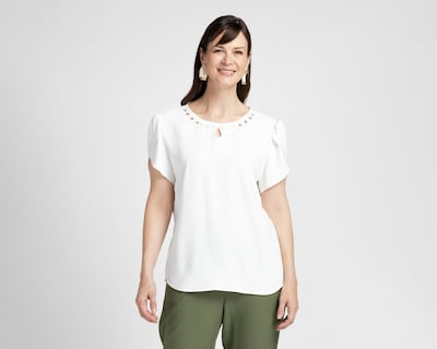 Foto 1 | Blusa Cuello Redondo Lady Sun para Mujer