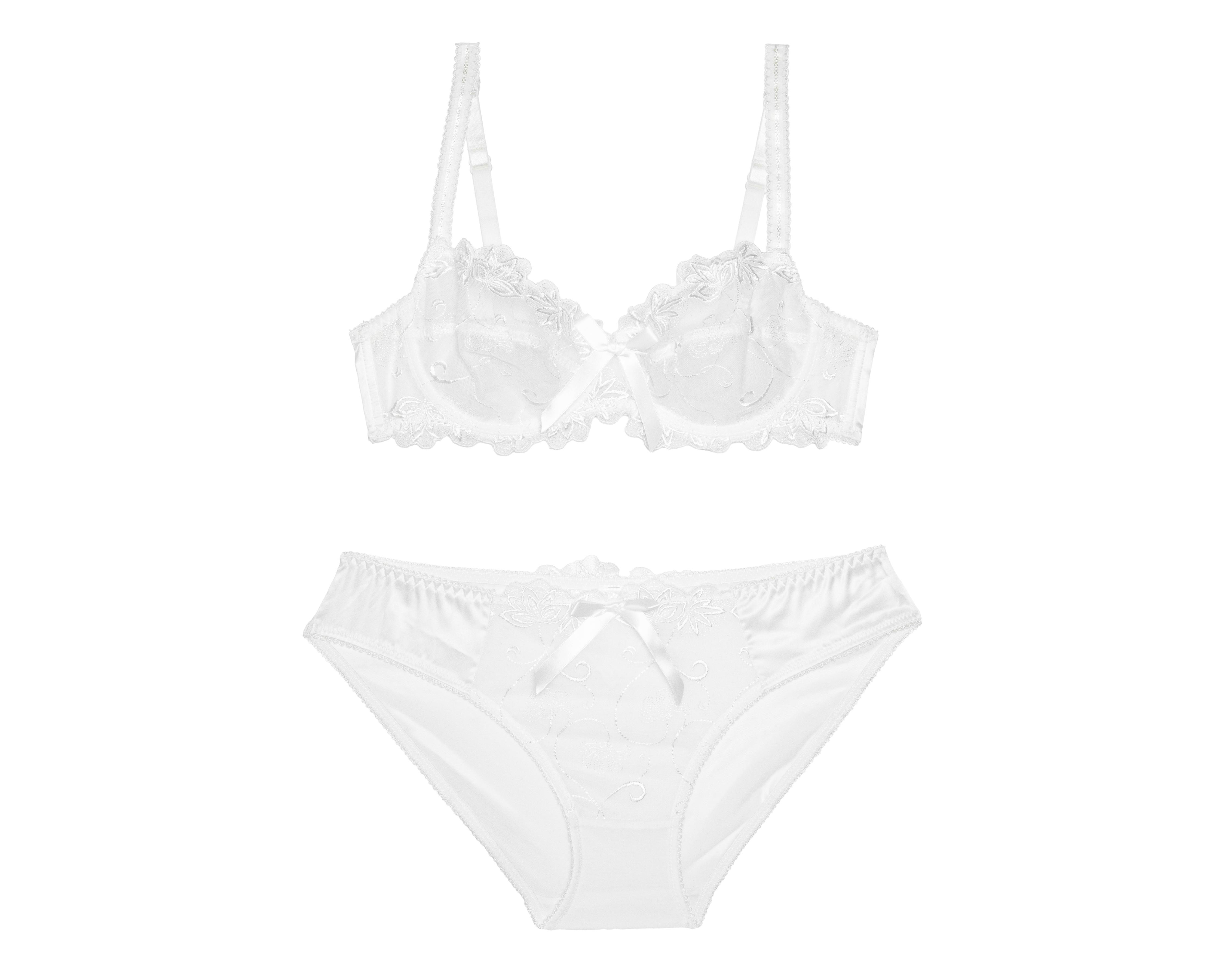 Coordinado de Encaje Copa Completa Eva Novias