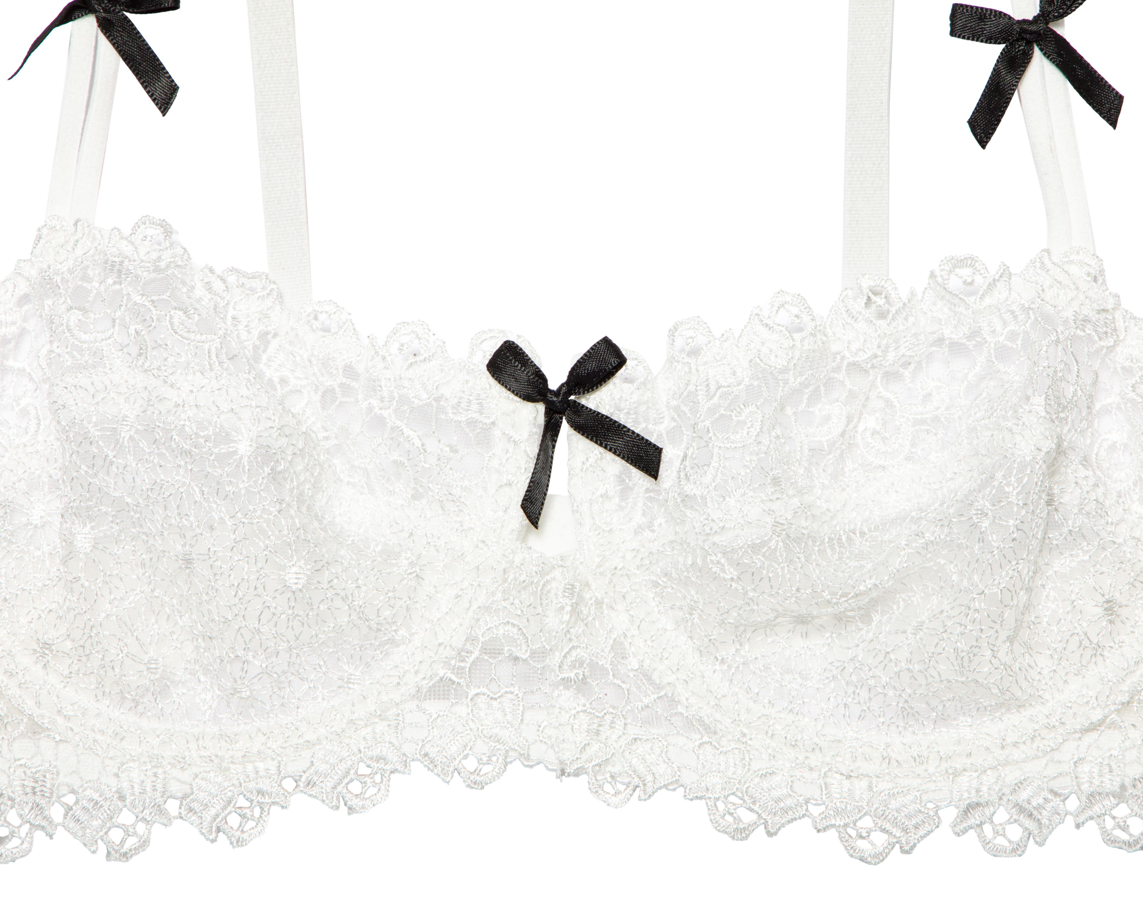 Foto 4 | Coordinado de Encaje Media Copa Blanco Eva Novias