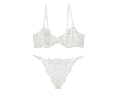 Foto 1 | Coordinado de Encaje Copa Completa Blanco Eva Novias