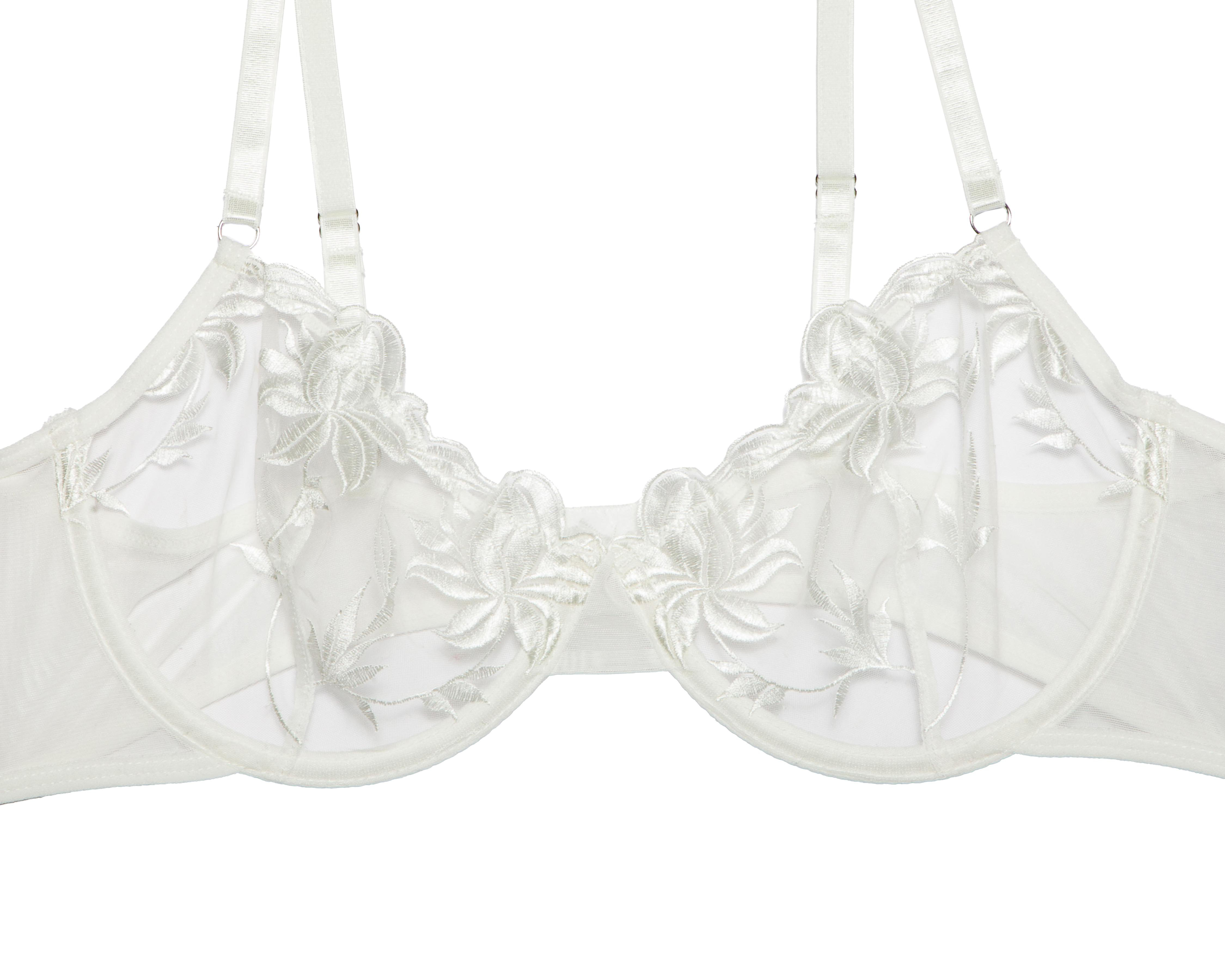 Foto 4 | Coordinado de Encaje Copa Completa Blanco Eva Novias
