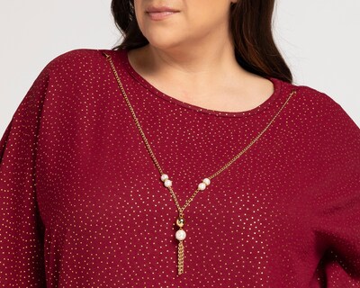 Foto 4 | Blusa Lady Sun Manga 3/4 con Collar