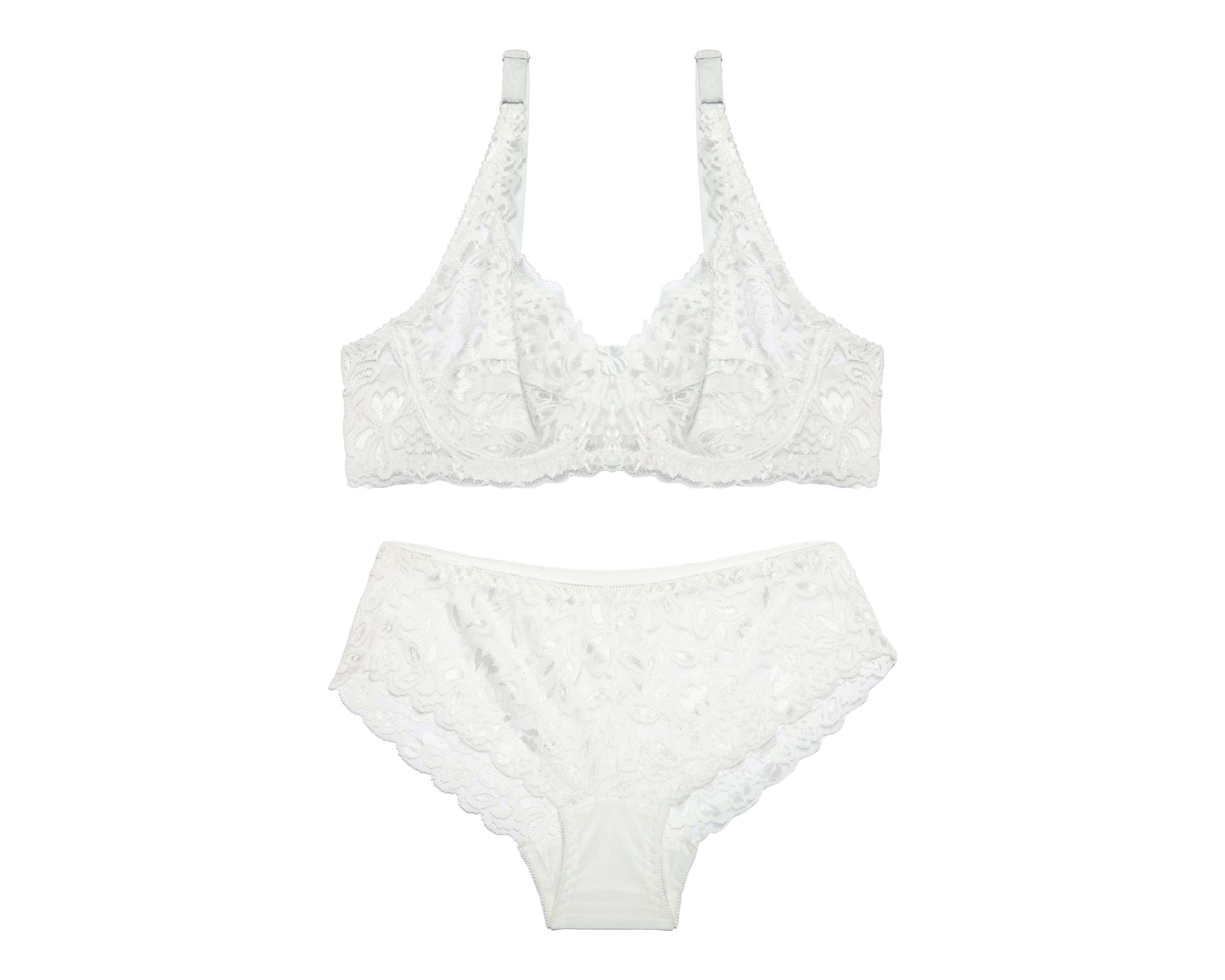 Coordinado de Encaje Copa Completa Eva Novias