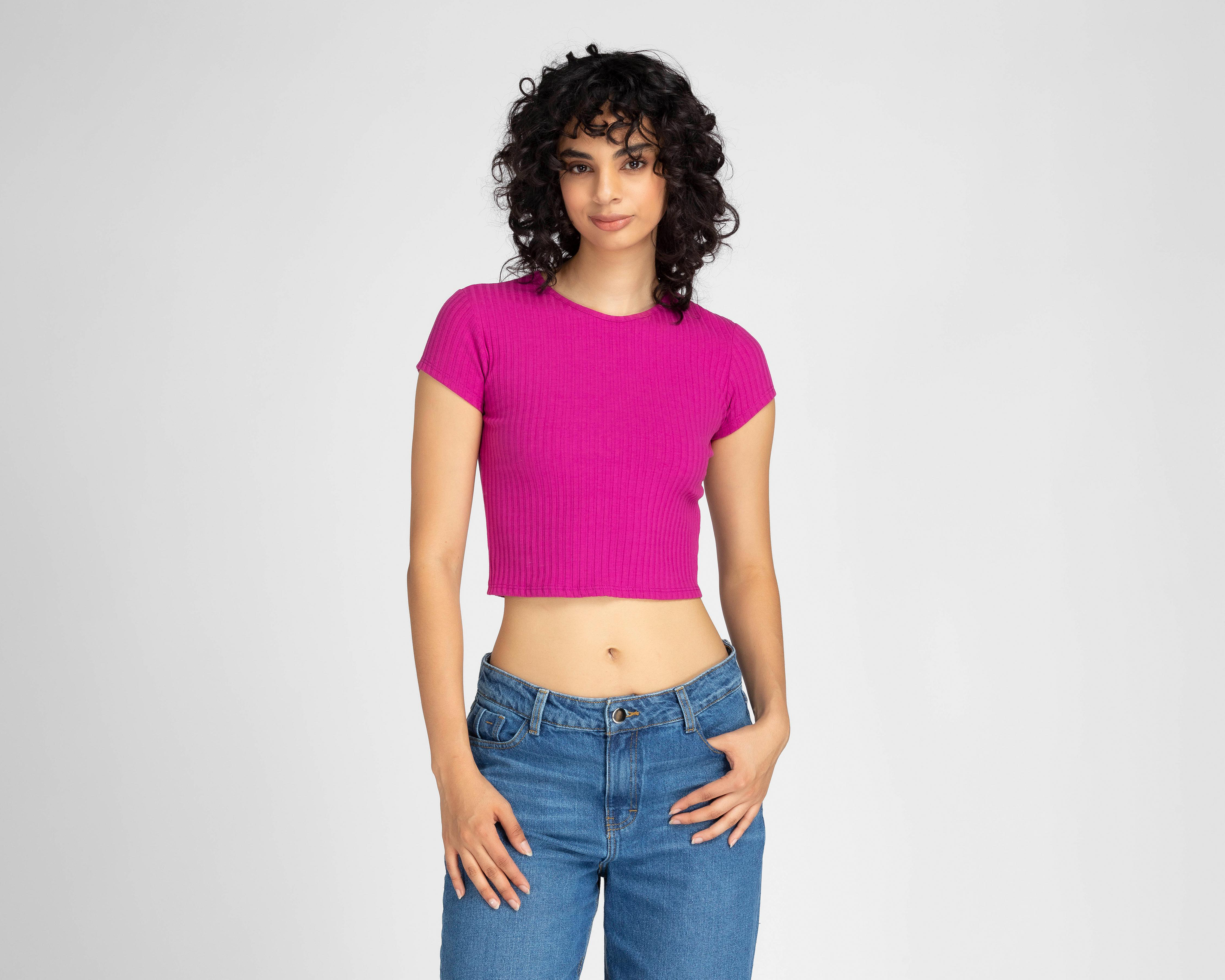 Blusa 18 Forever Manga Corta con Cuello Redondo