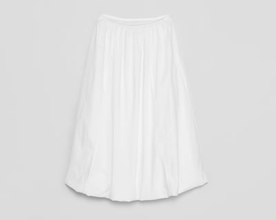 Foto 2 | Falda Larga American Eagle Blanca para Mujer