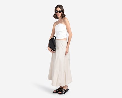 Foto 2 | Falda Larga American Eagle Beige para Mujer