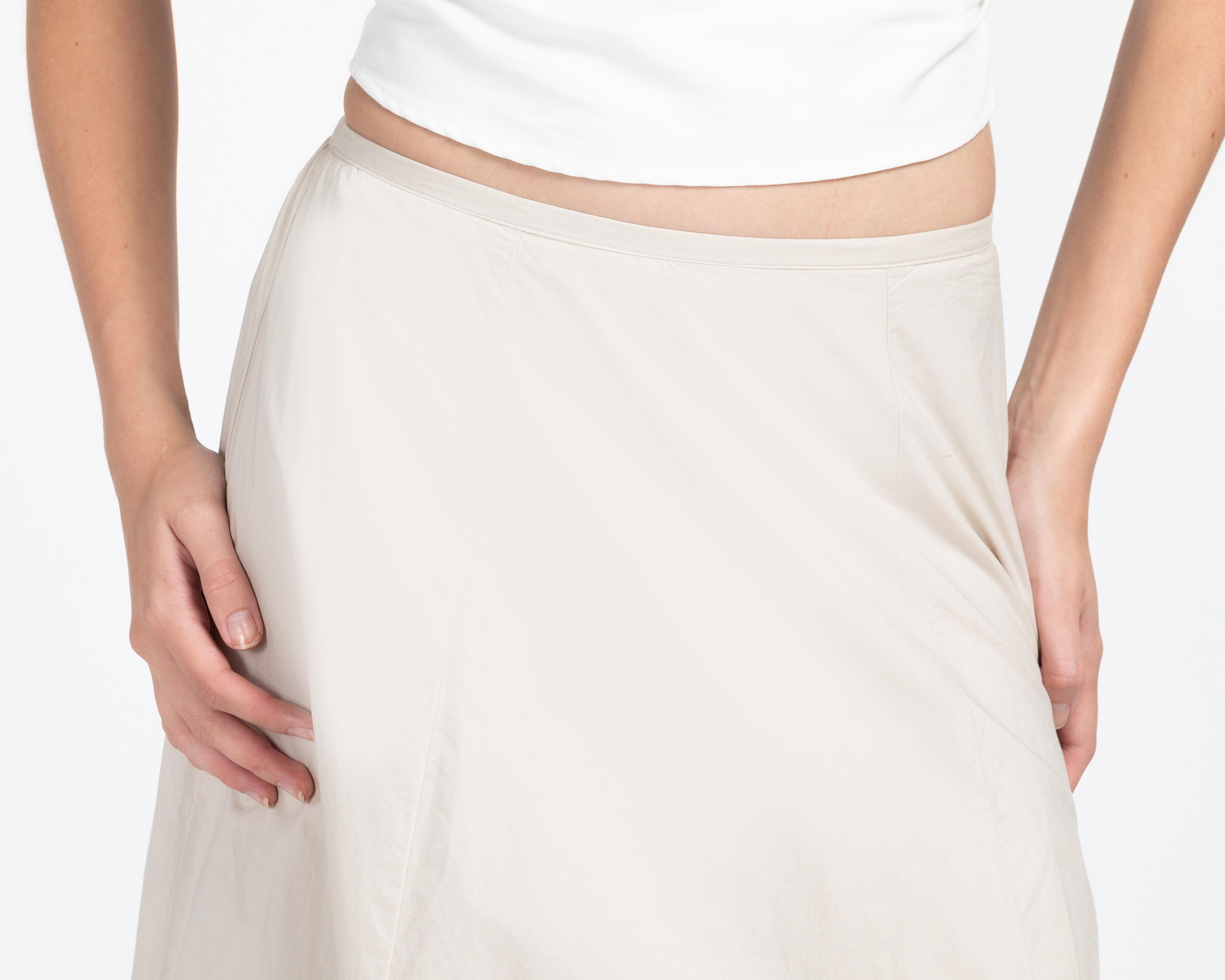 Foto 5 pulgar | Falda Larga American Eagle Beige para Mujer