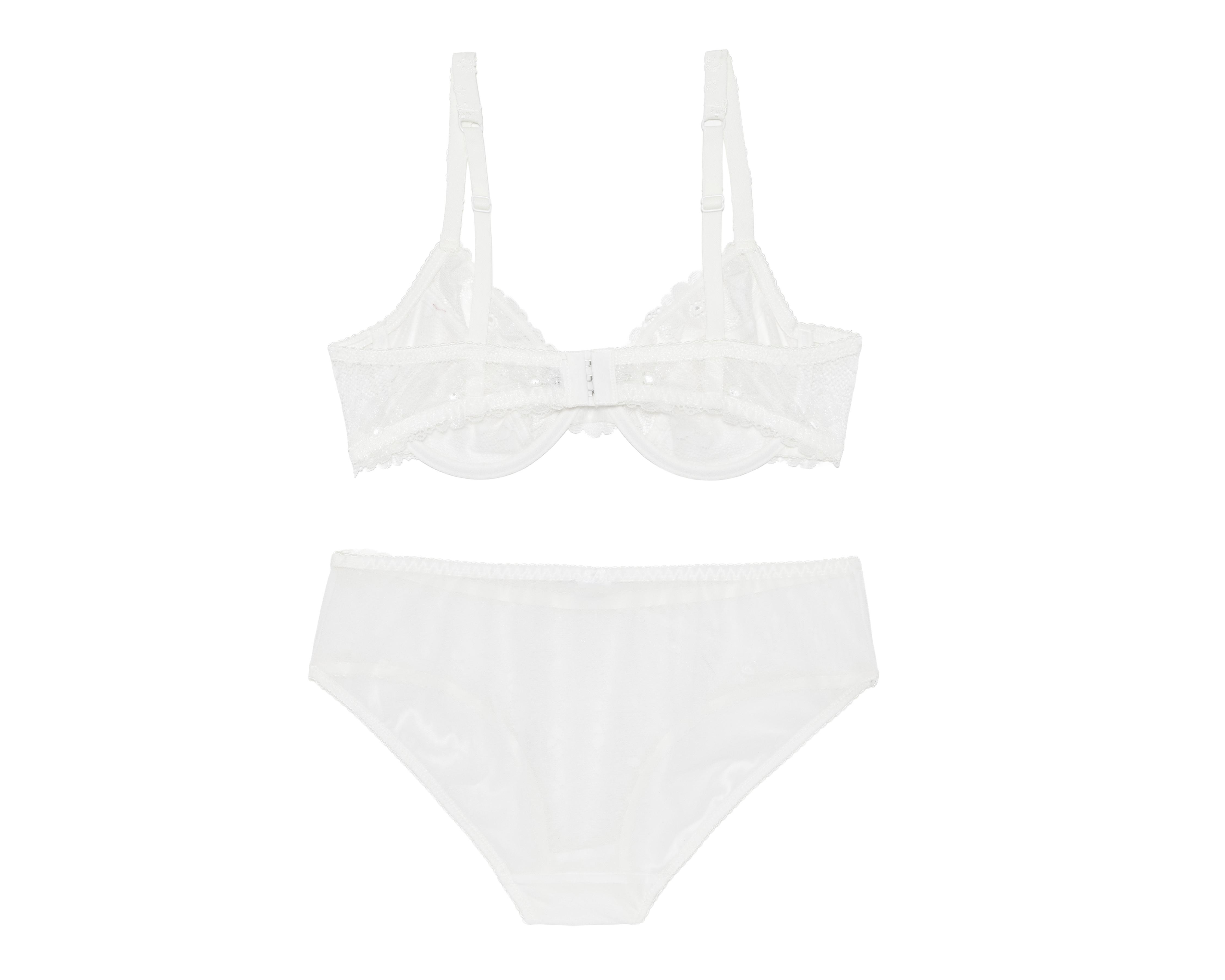 Foto 3 pulgar | Coordinado Copa Completa Blanco Eva Tu Estilo Íntimo