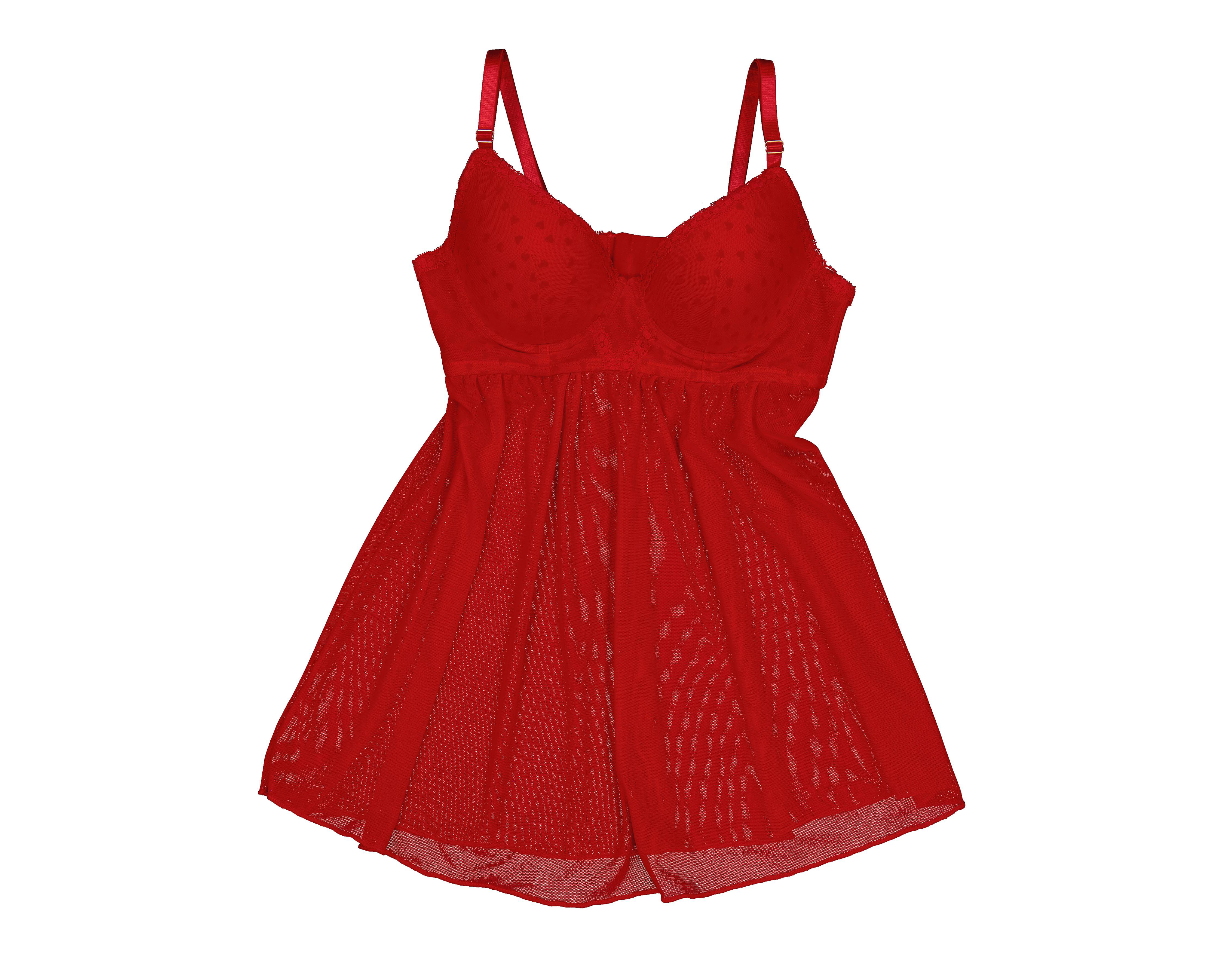 Foto 4 pulgar | Baby Doll Carnival de Mesh para Mujer