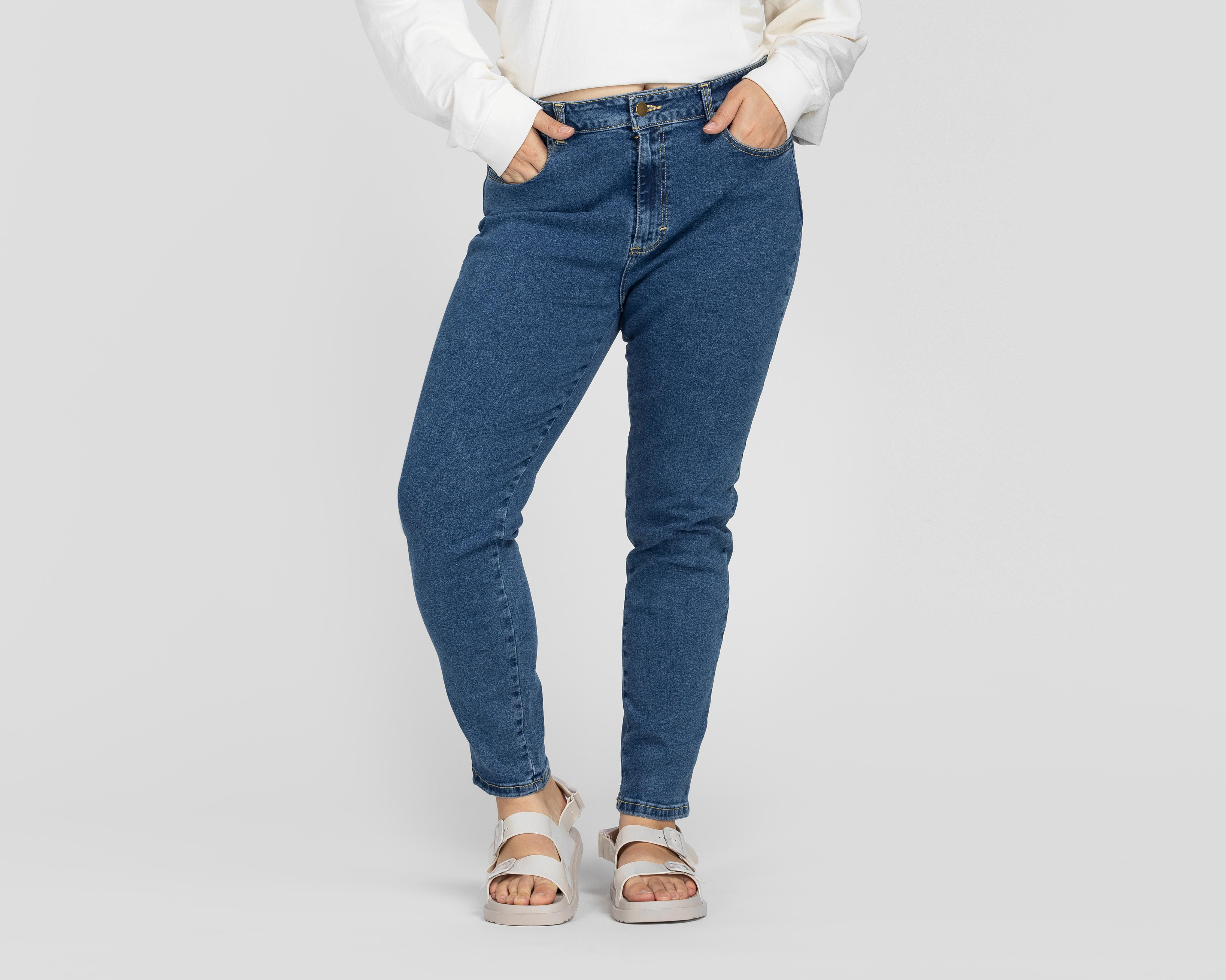 Foto 2 pulgar | Jeans Refill Skinny Fit Pretina Alta