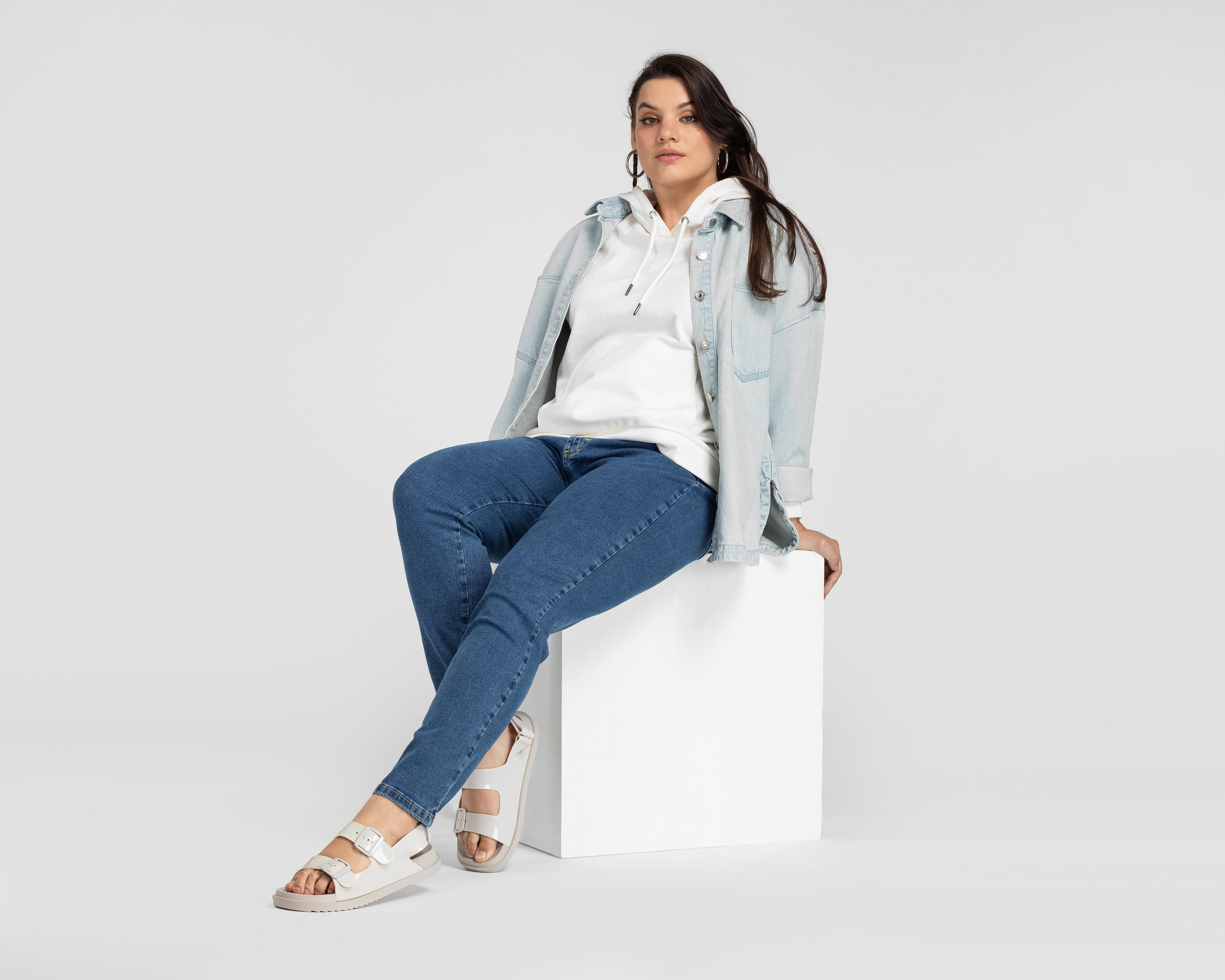 Foto 3 pulgar | Jeans Refill Skinny Fit Pretina Alta