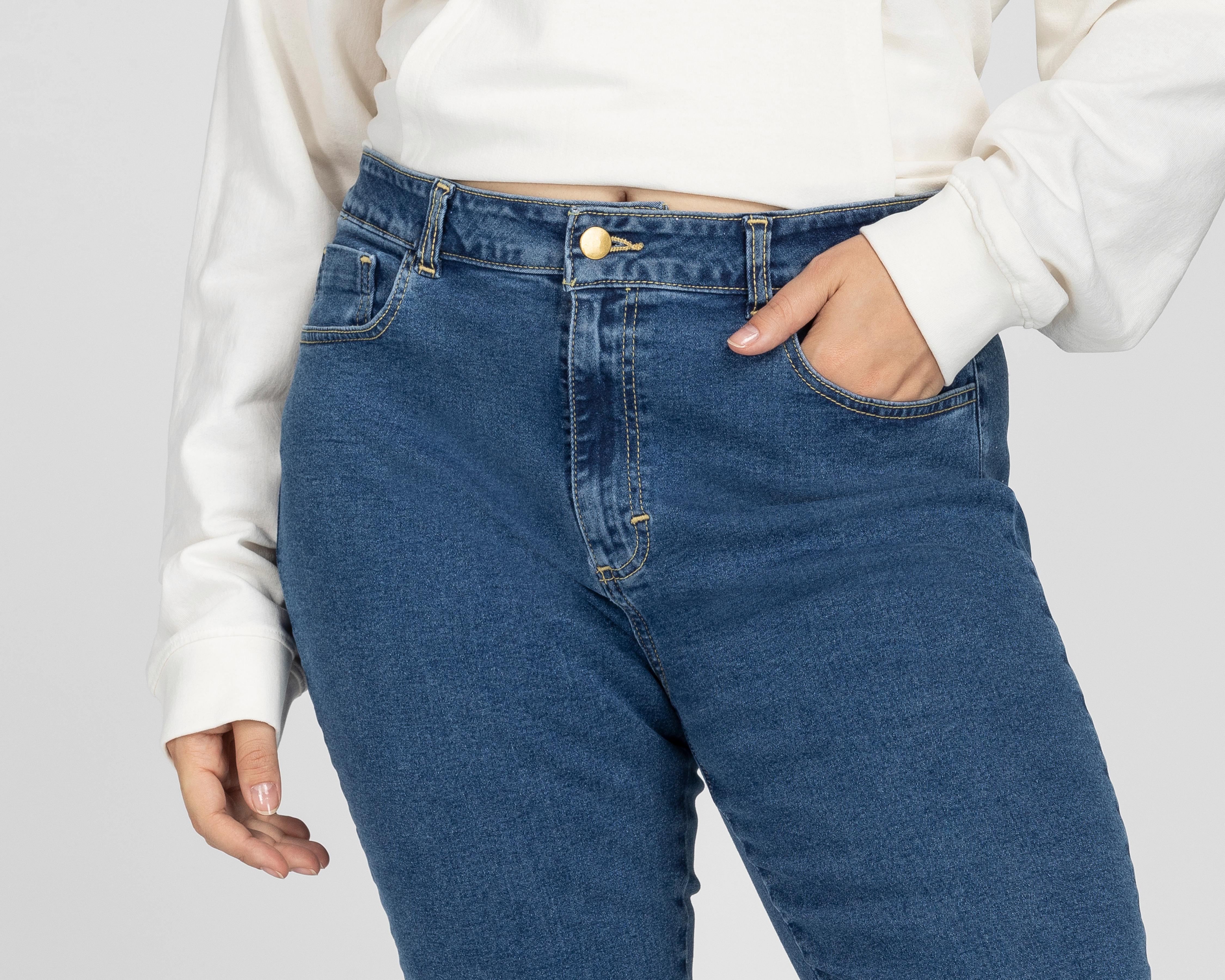 Foto 4 | Jeans Refill Skinny Fit Pretina Alta
