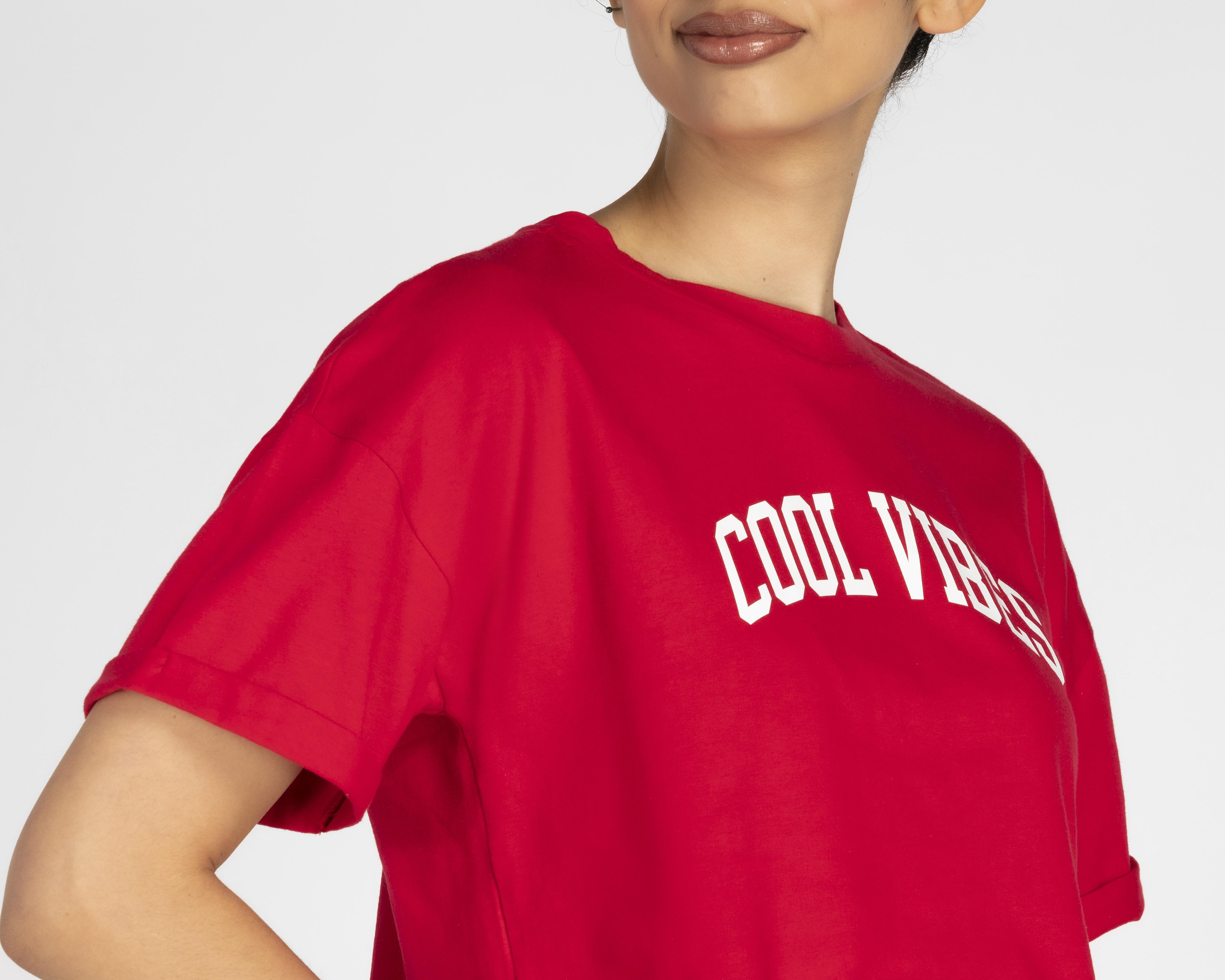 Foto 7 | Crop Top Refill Manga Corta con Estampado