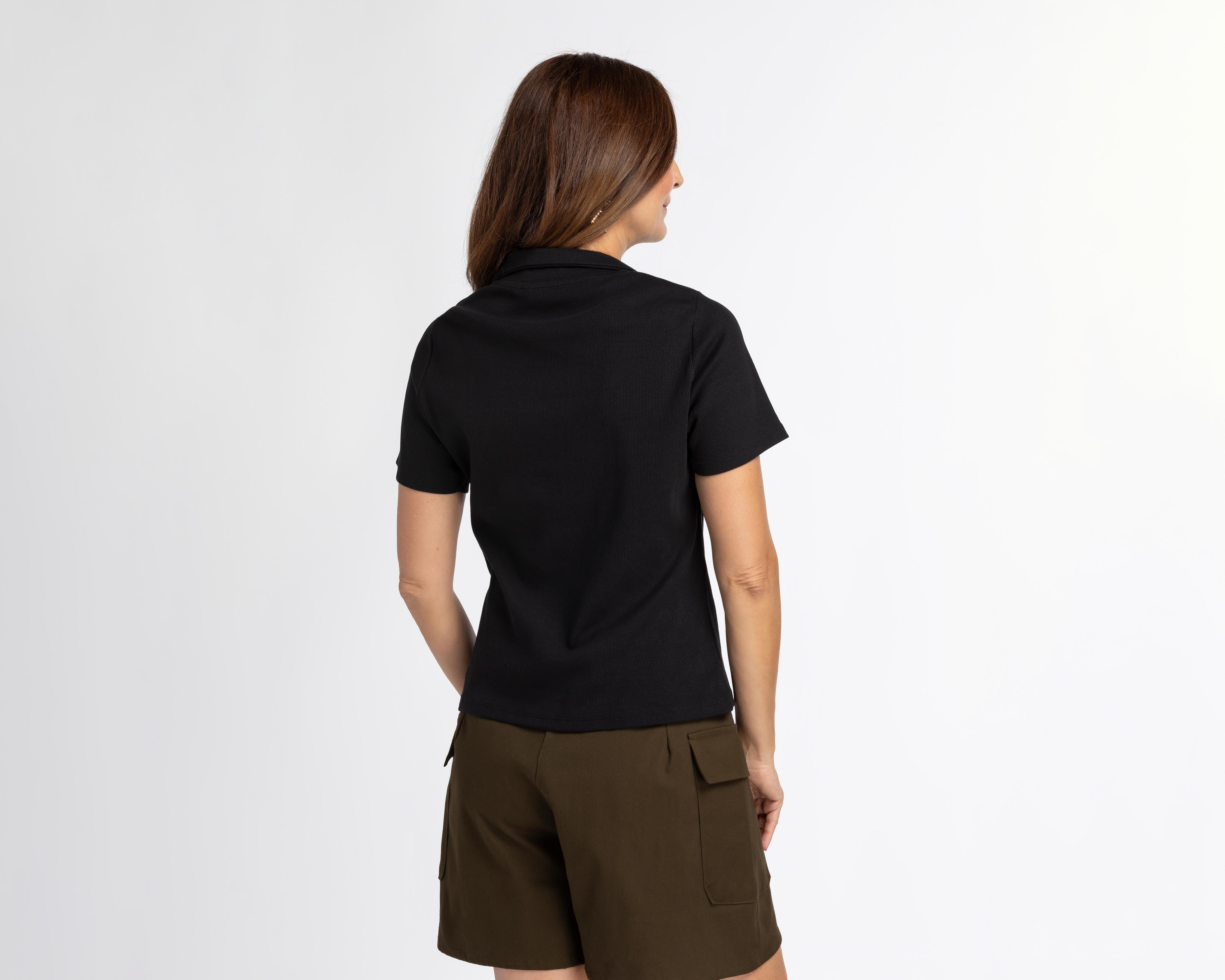 Foto 4 pulgar | Blusa Sahara Manga Corta con Cuello Polo