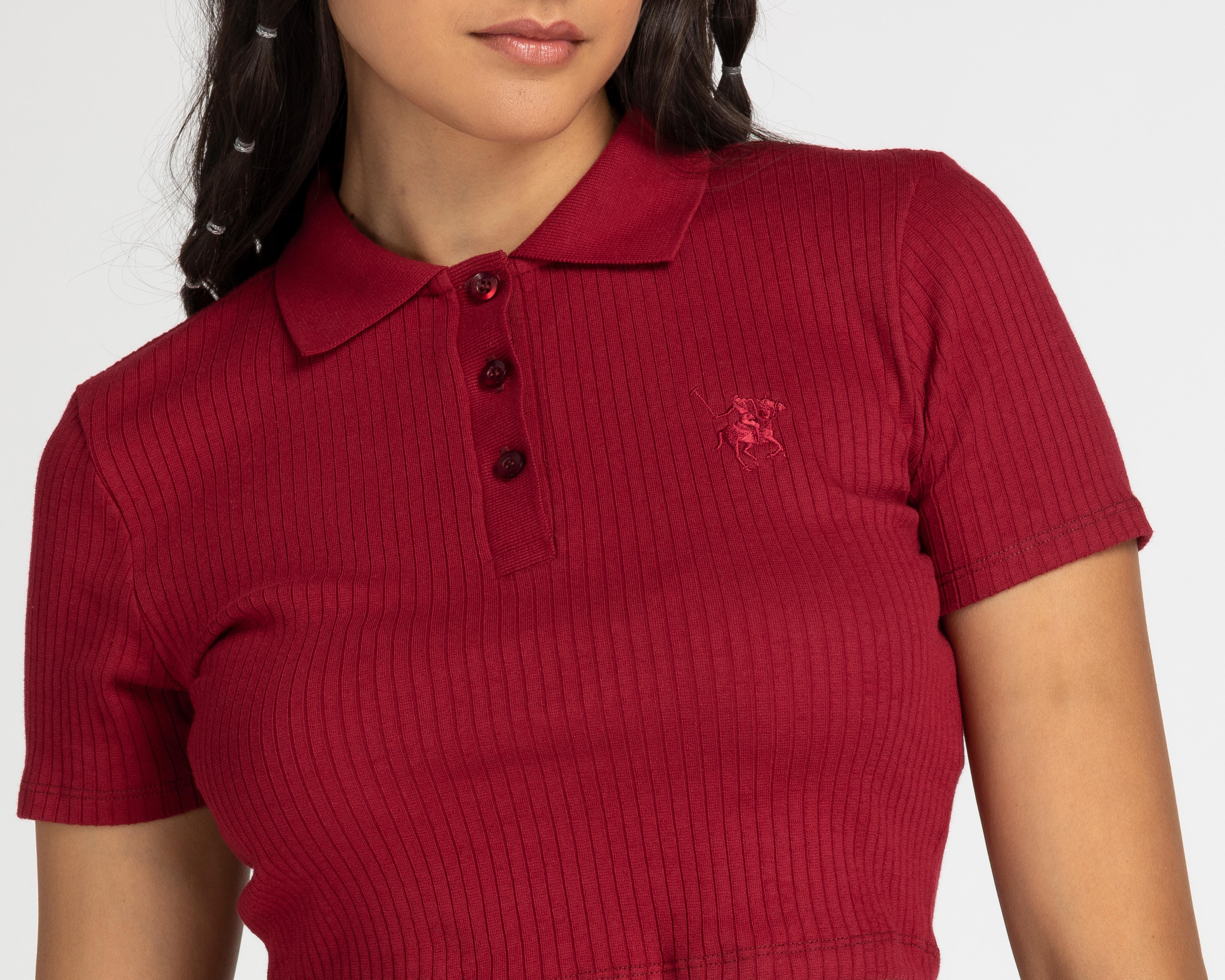Foto 5 pulgar | Playera York Team Polo Club Manga Corta Vino