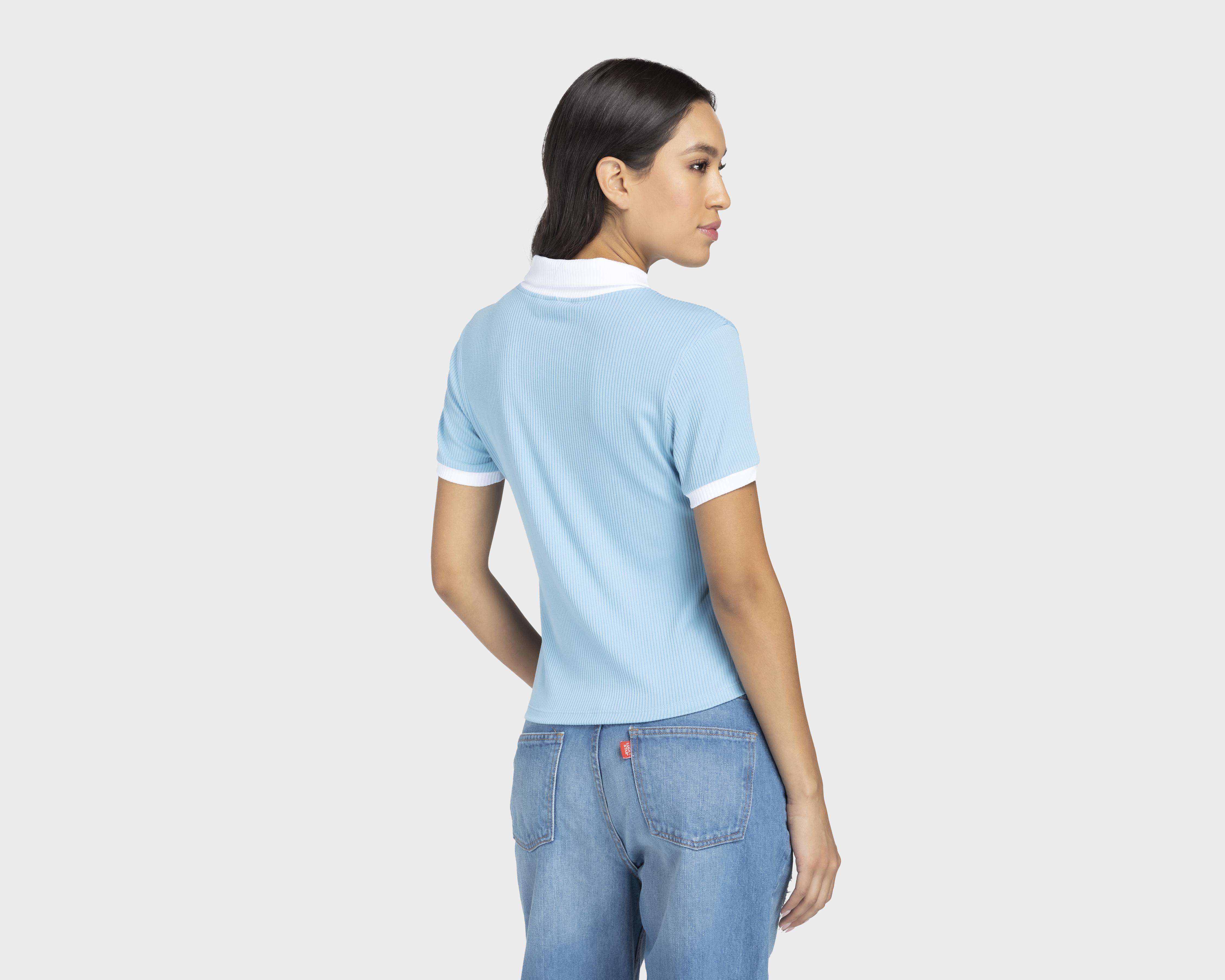 Foto 4 pulgar | Playera York Team Polo Club Manga Corta Azul