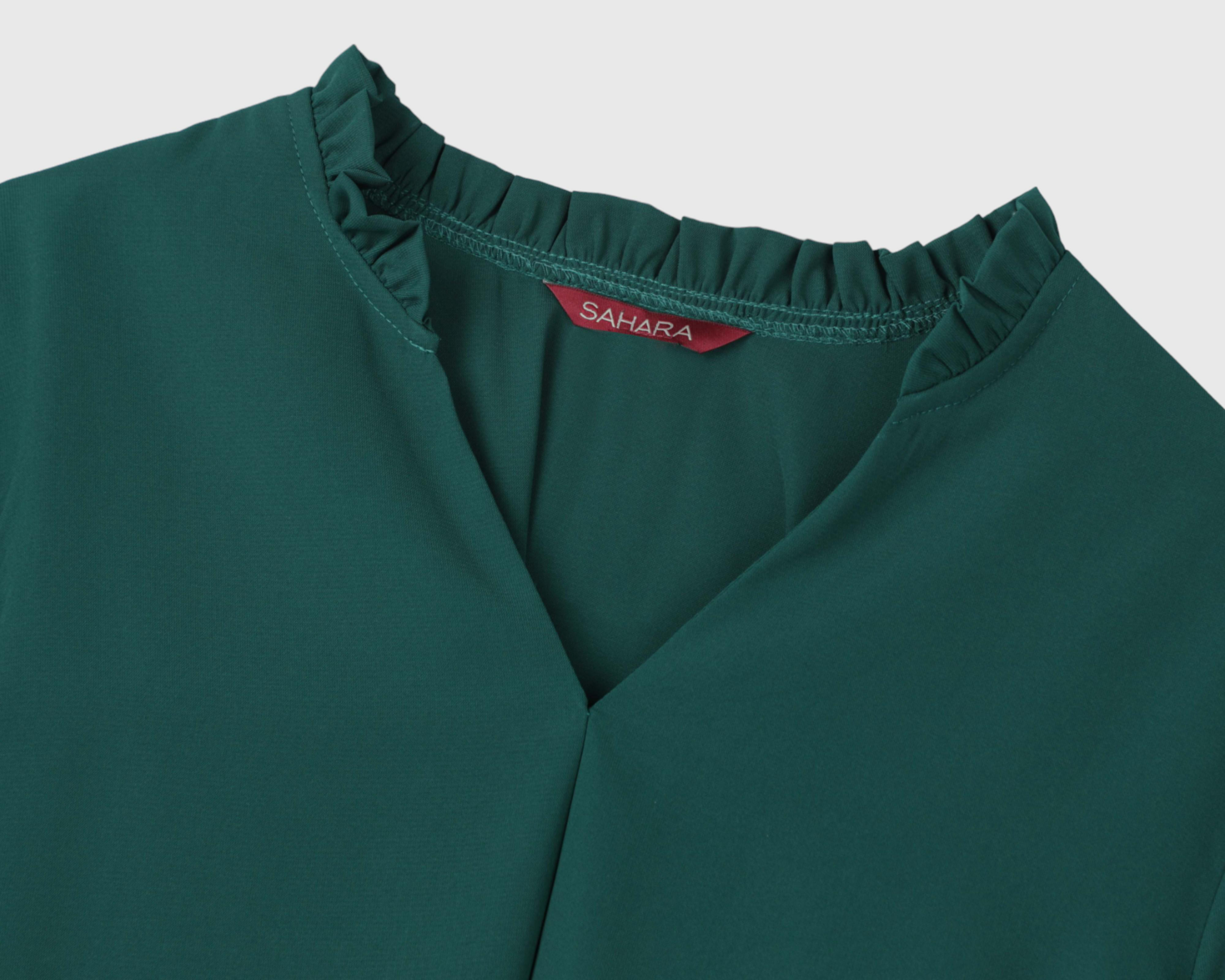 Foto 4 pulgar | Blusa Sahara Manga Larga con Holán