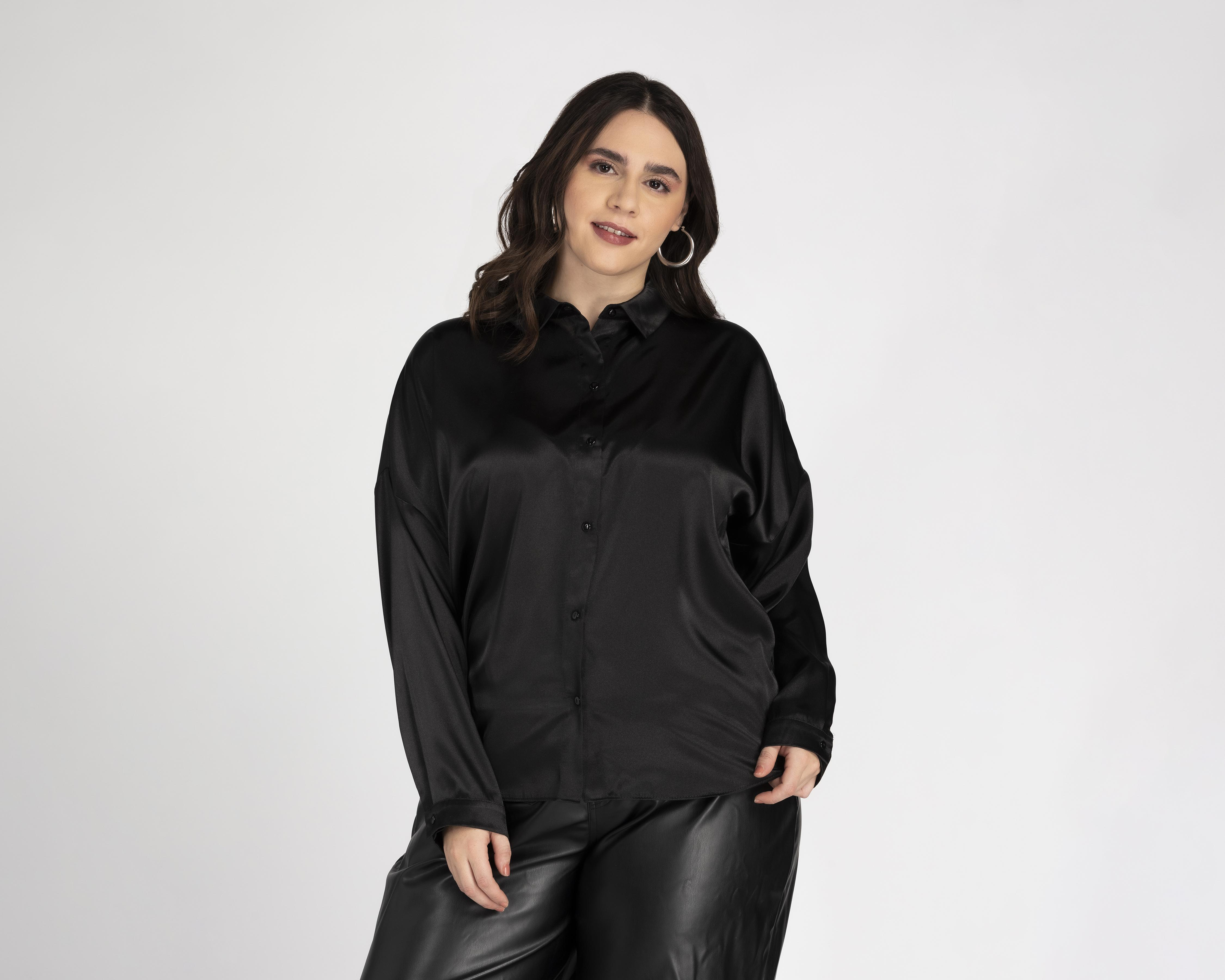 Foto 4 | Blusa Sahara Manga Larga con Botones