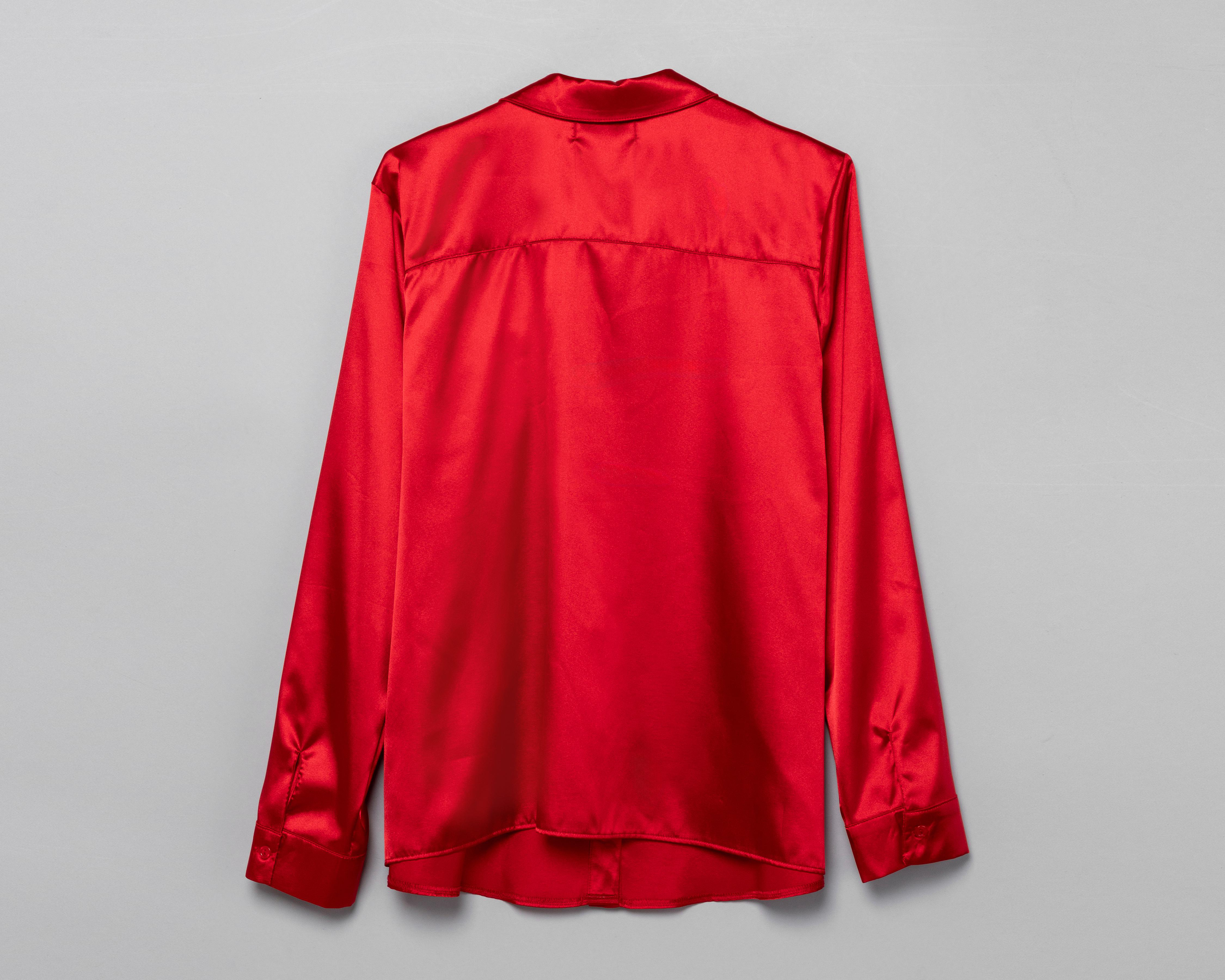 Foto 3 pulgar | Blusa Sahara Manga Larga Roja