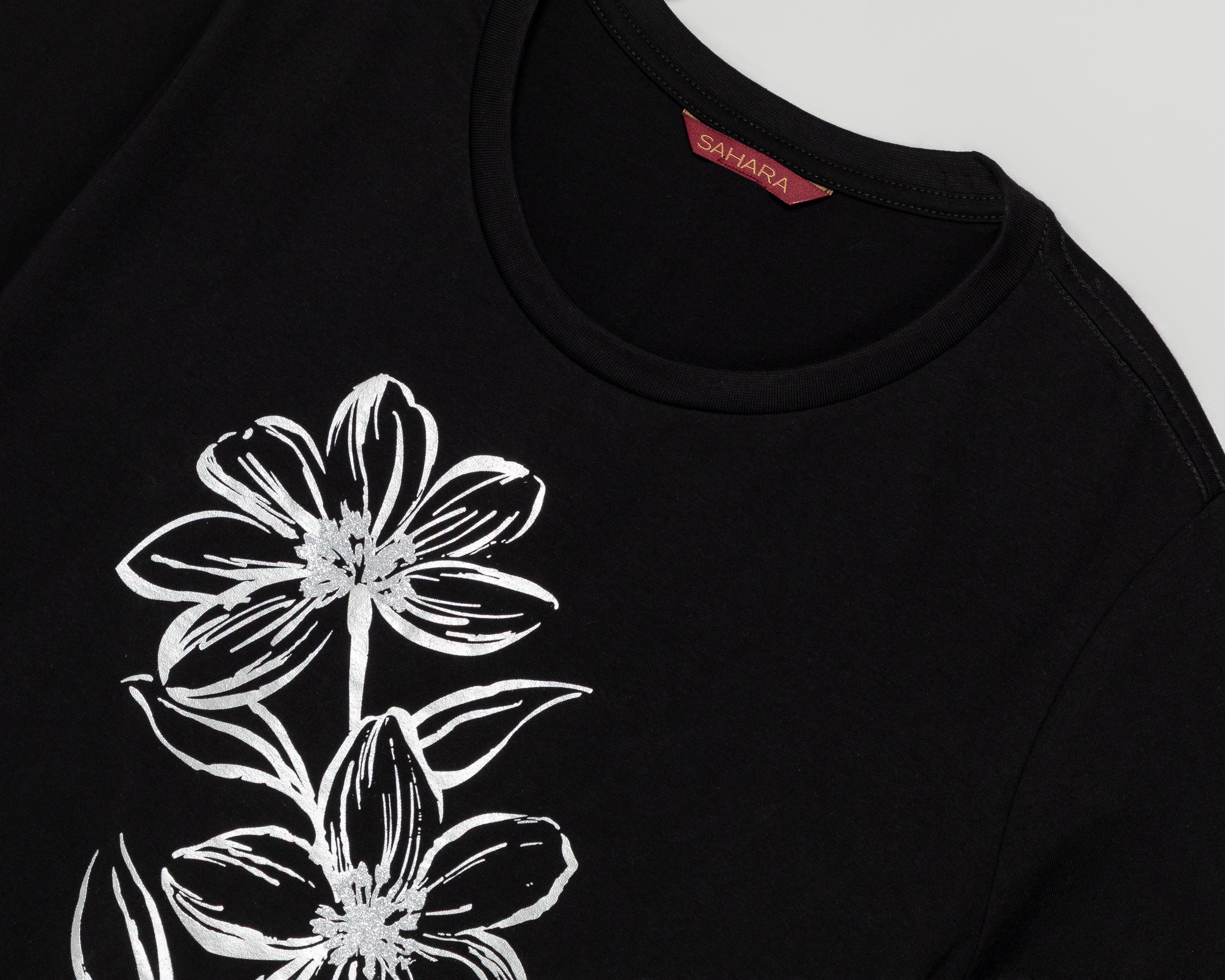 Foto 4 pulgar | Playera Estampada Sahara para Mujer