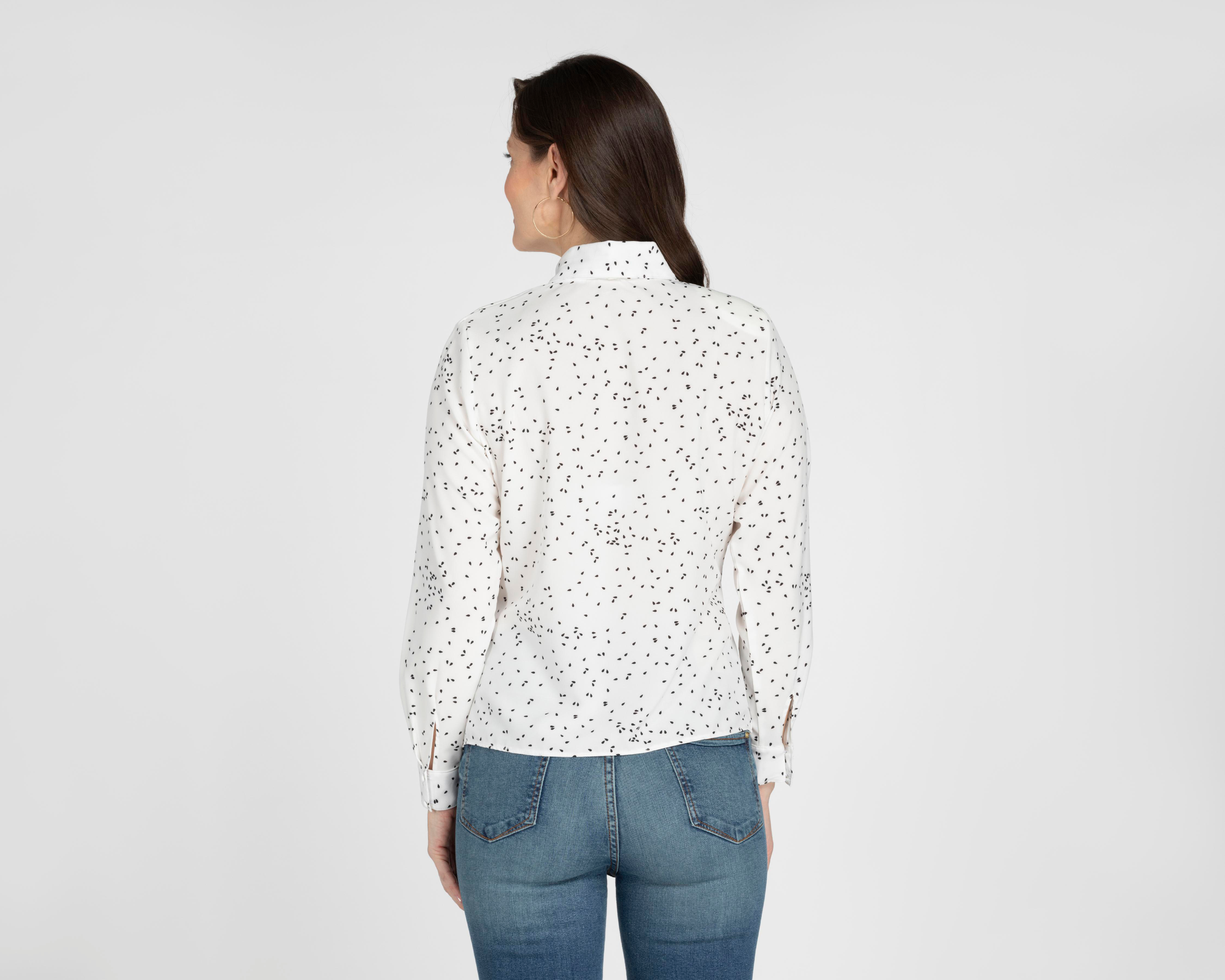 Foto 4 pulgar | Blusa Paloma Blanca con Moño