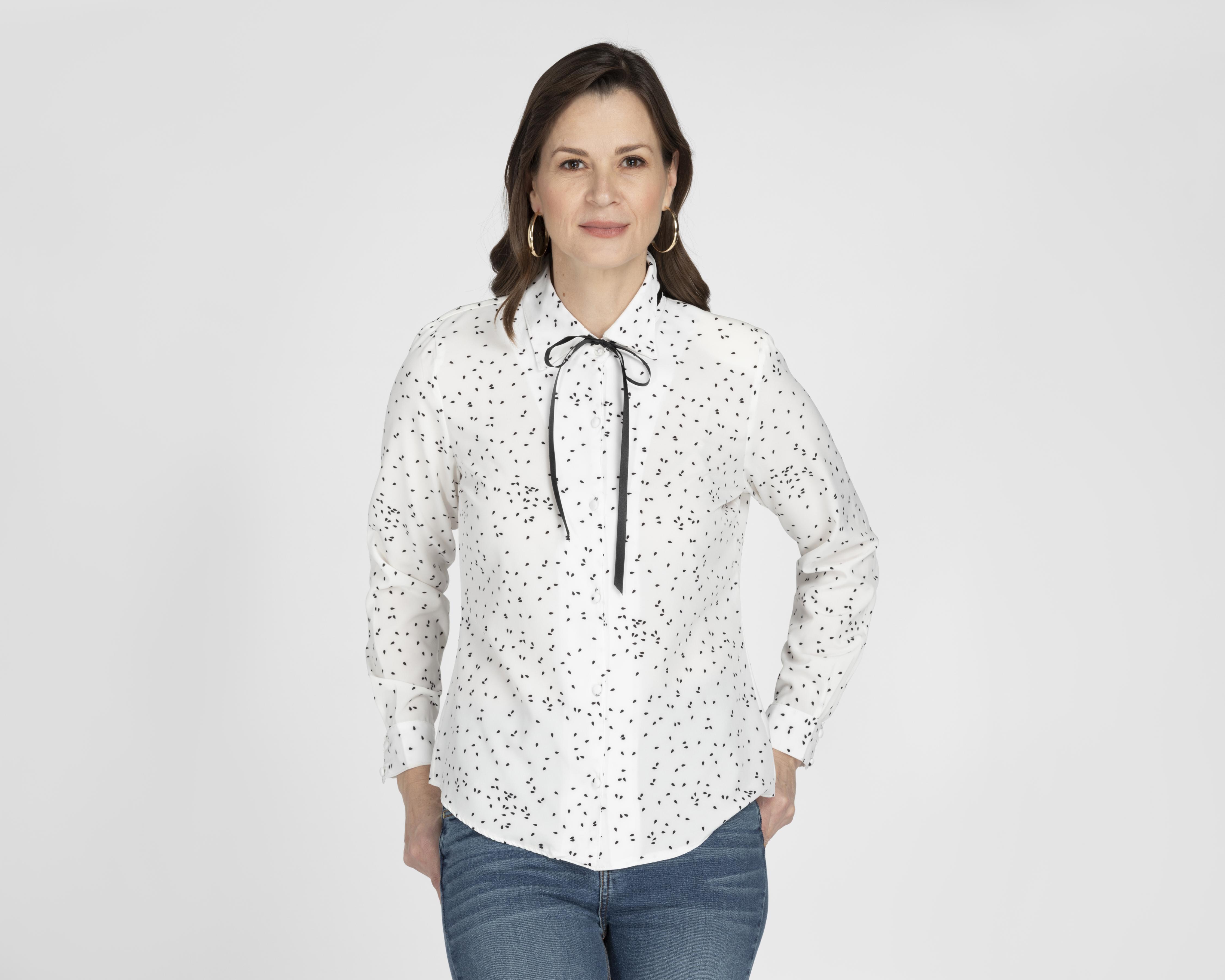 Blusa Paloma Blanca con Mono Coppel