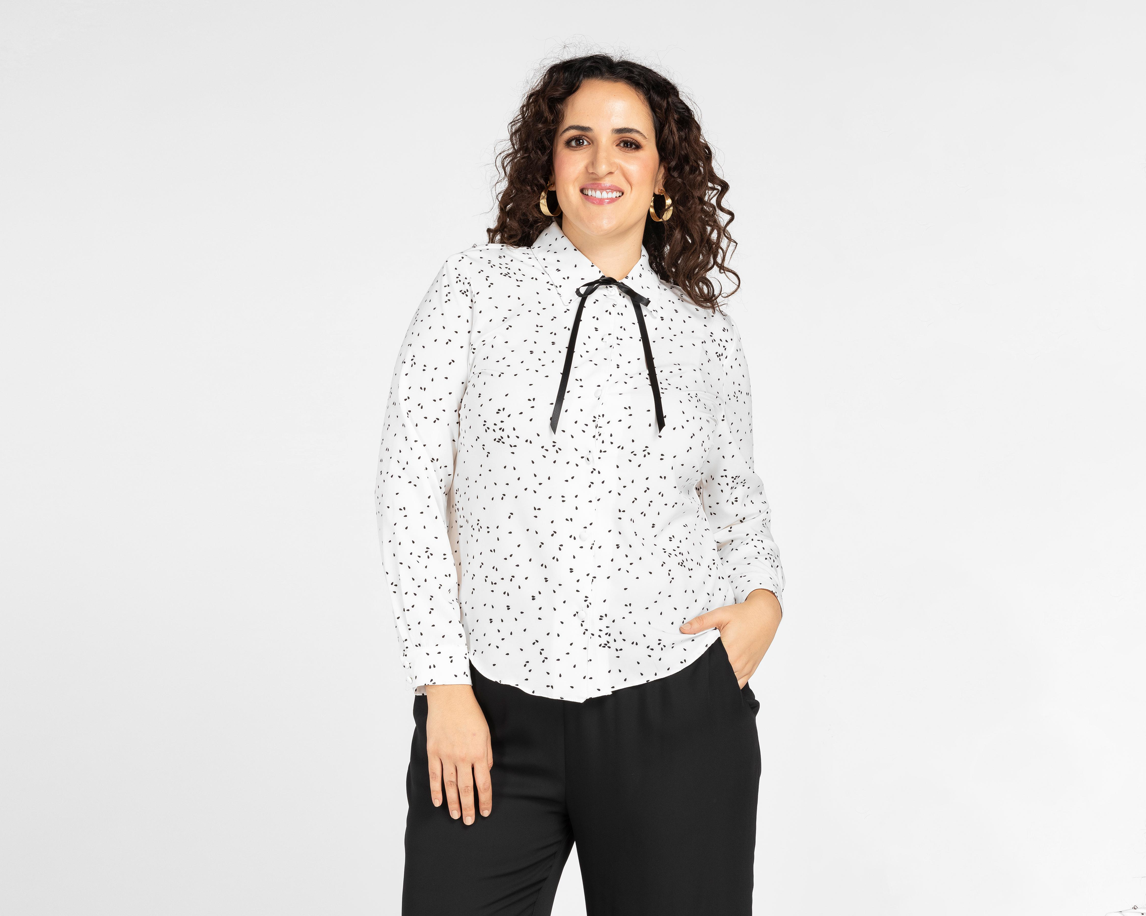 Foto 5 pulgar | Blusa Paloma Blanca con Moño