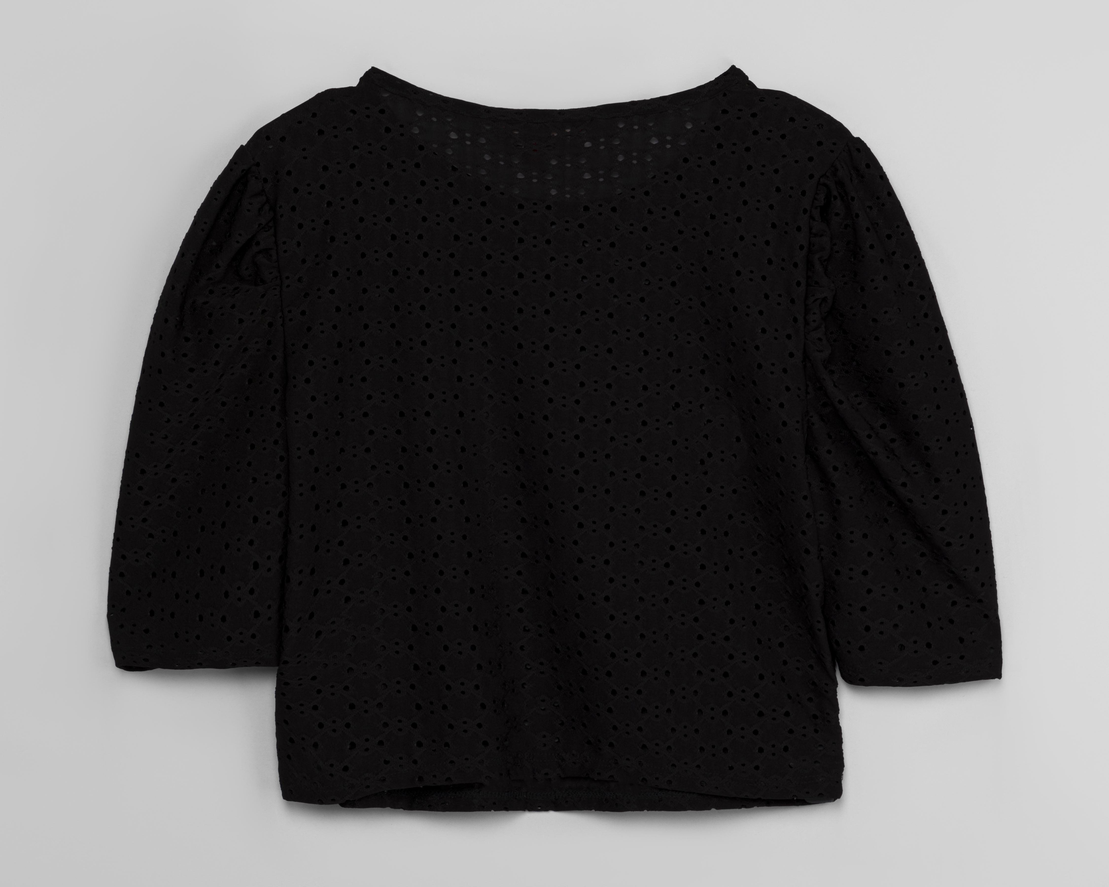 Foto 2 | Blusa Sahara Manga 3/4 Negra