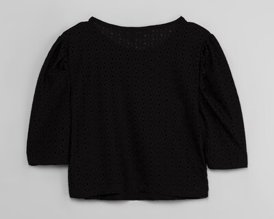 Foto 2 | Blusa Sahara Manga 3/4 Negra