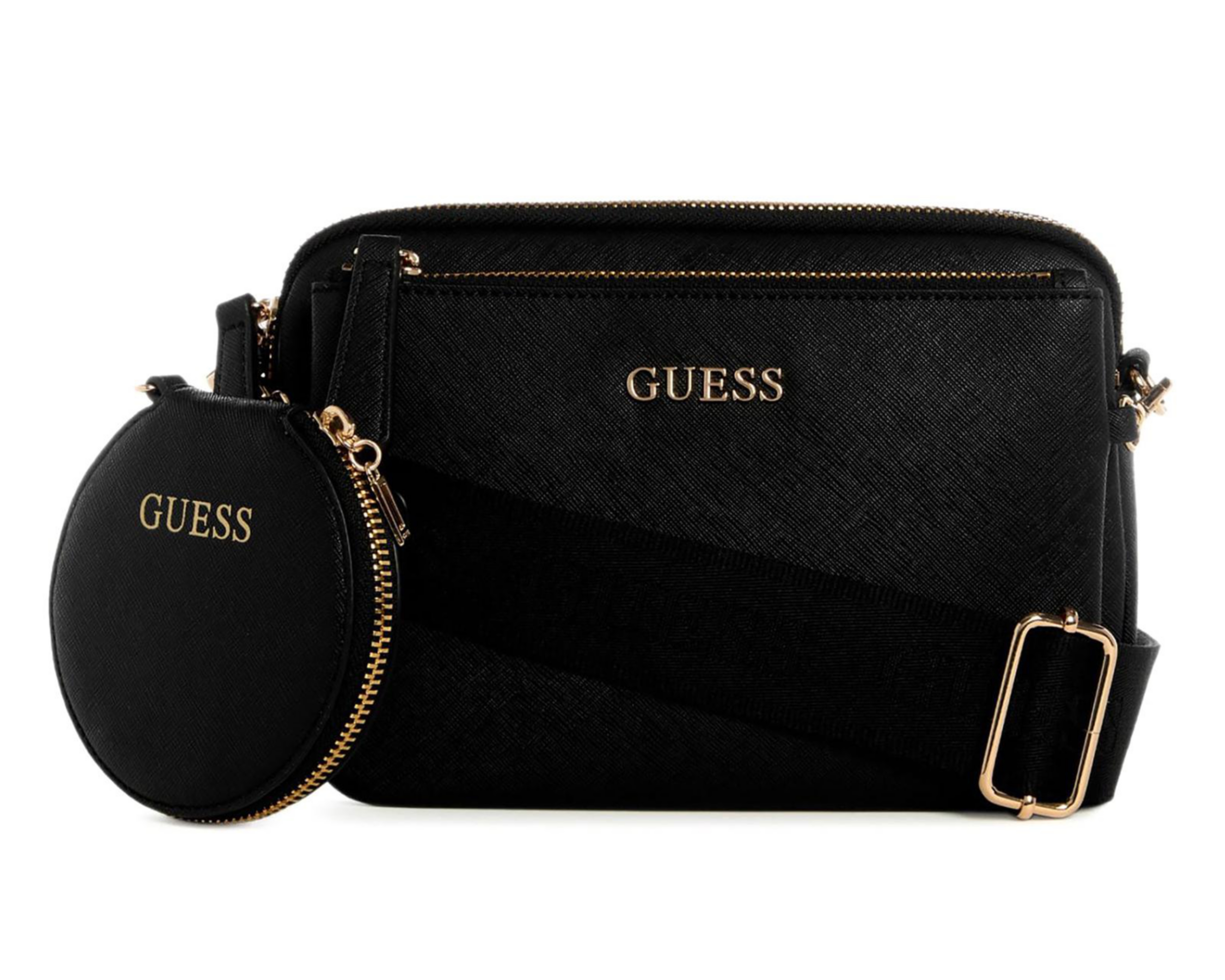 Foto 1 | Bolsa Cruzada Guess Aengus con Monedero