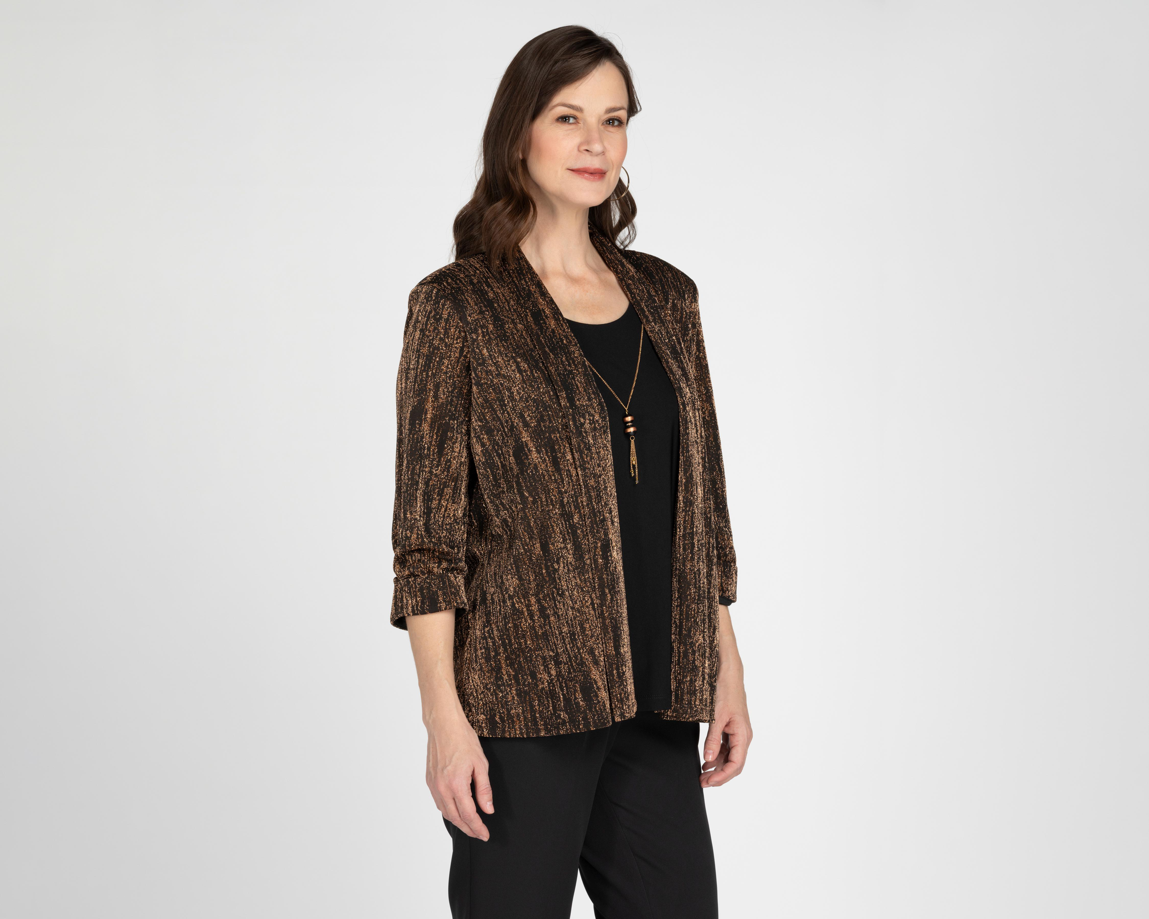 Blusa Lady Sun Manga Larga con Collar