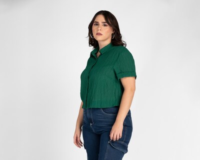 Foto 4 | Blusa Sahara Manga Corta con Botones