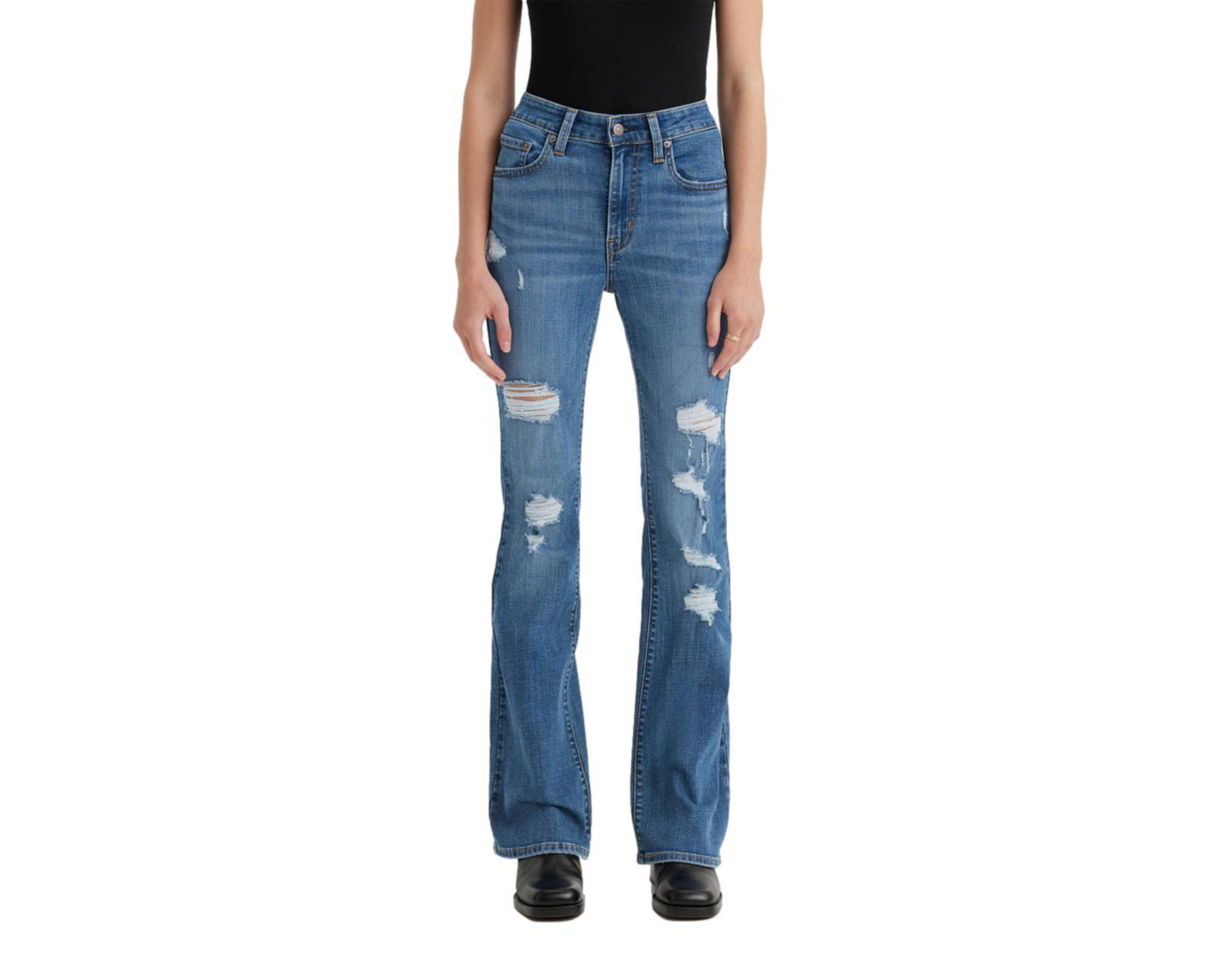 Jeans Levi's 726 Flare Fit con Destrucciones