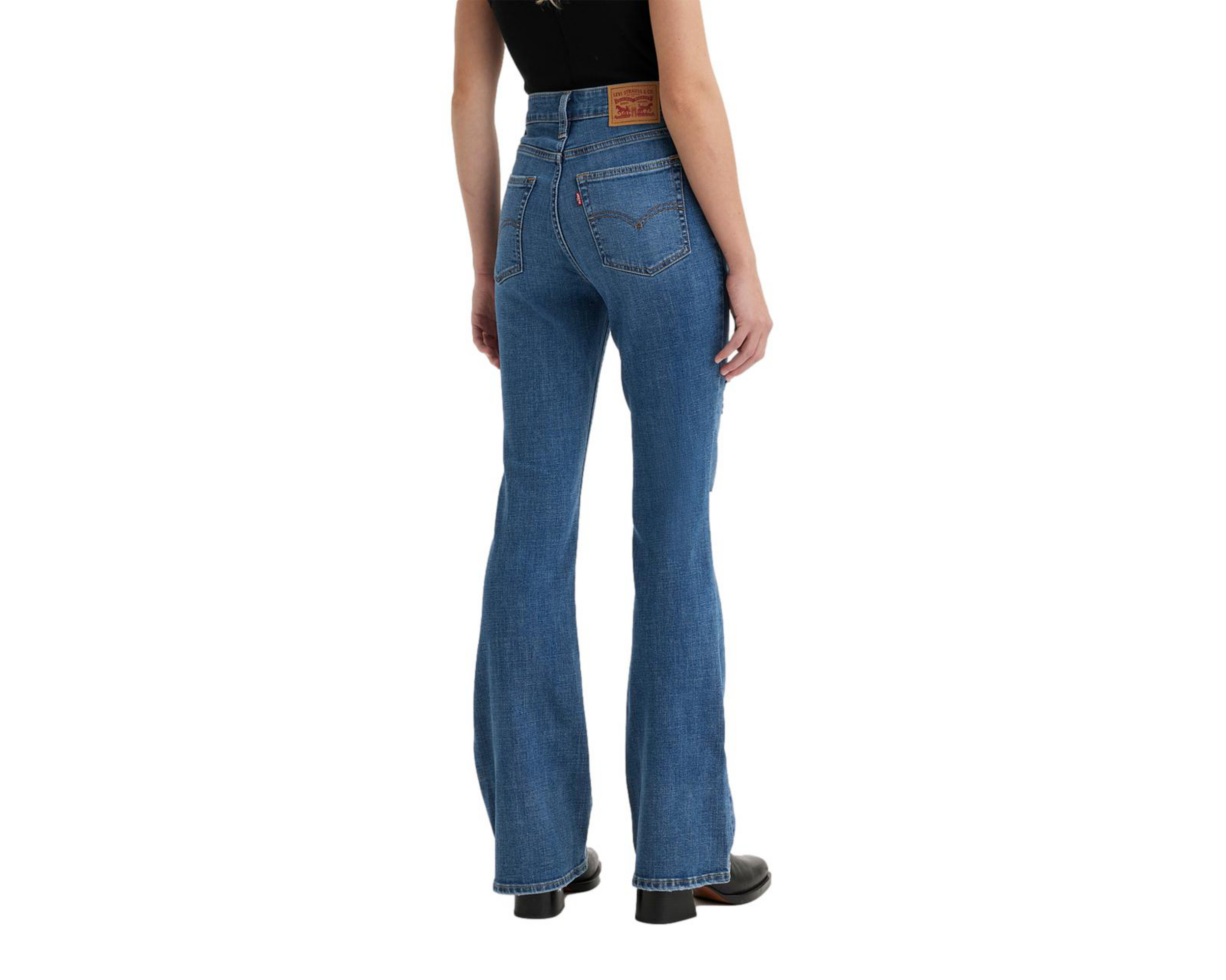 Foto 4 pulgar | Jeans Levi's 726 Flare Fit con Destrucciones