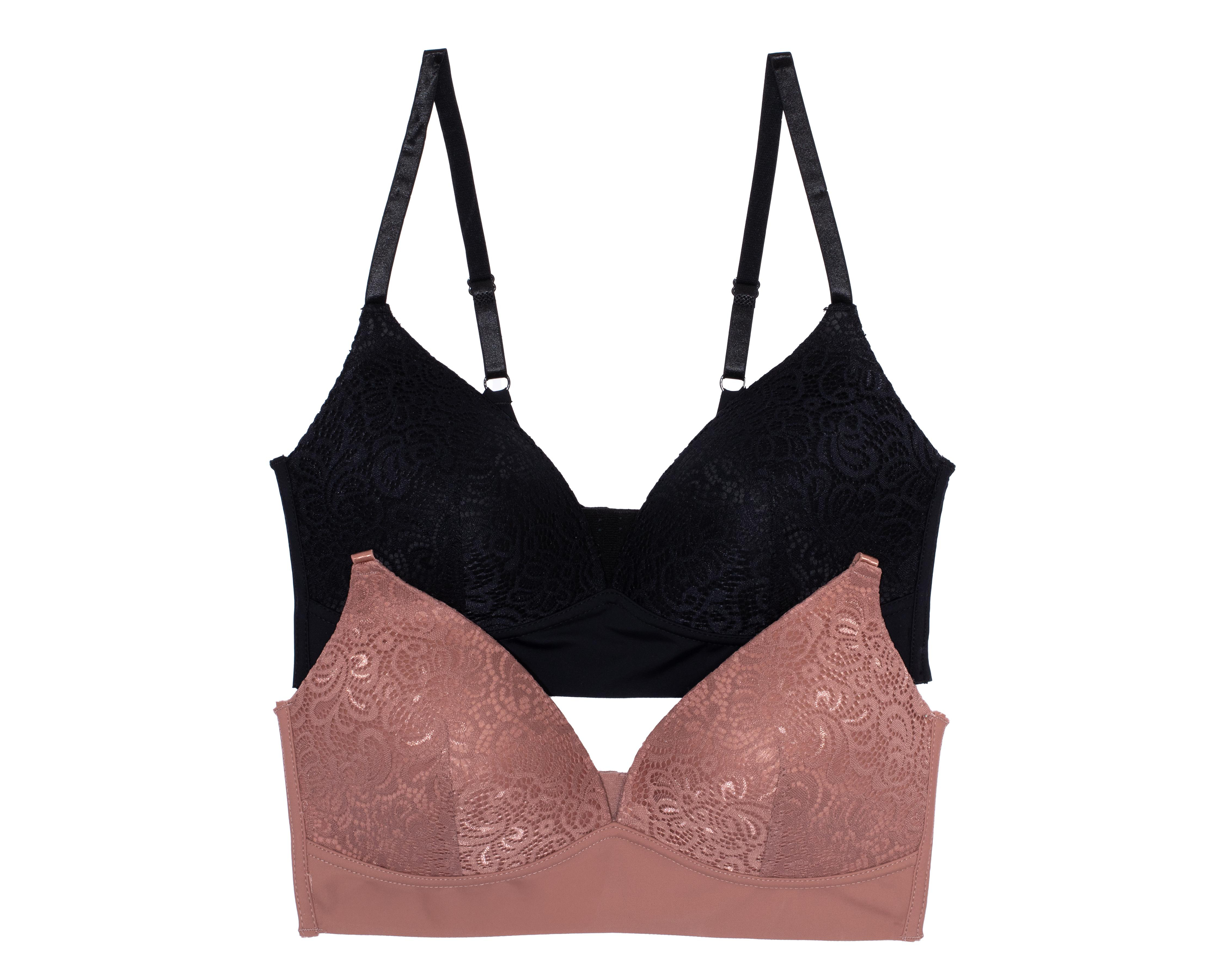 Brasier Copa Completa con Encaje Prima Valentina 2 Pack