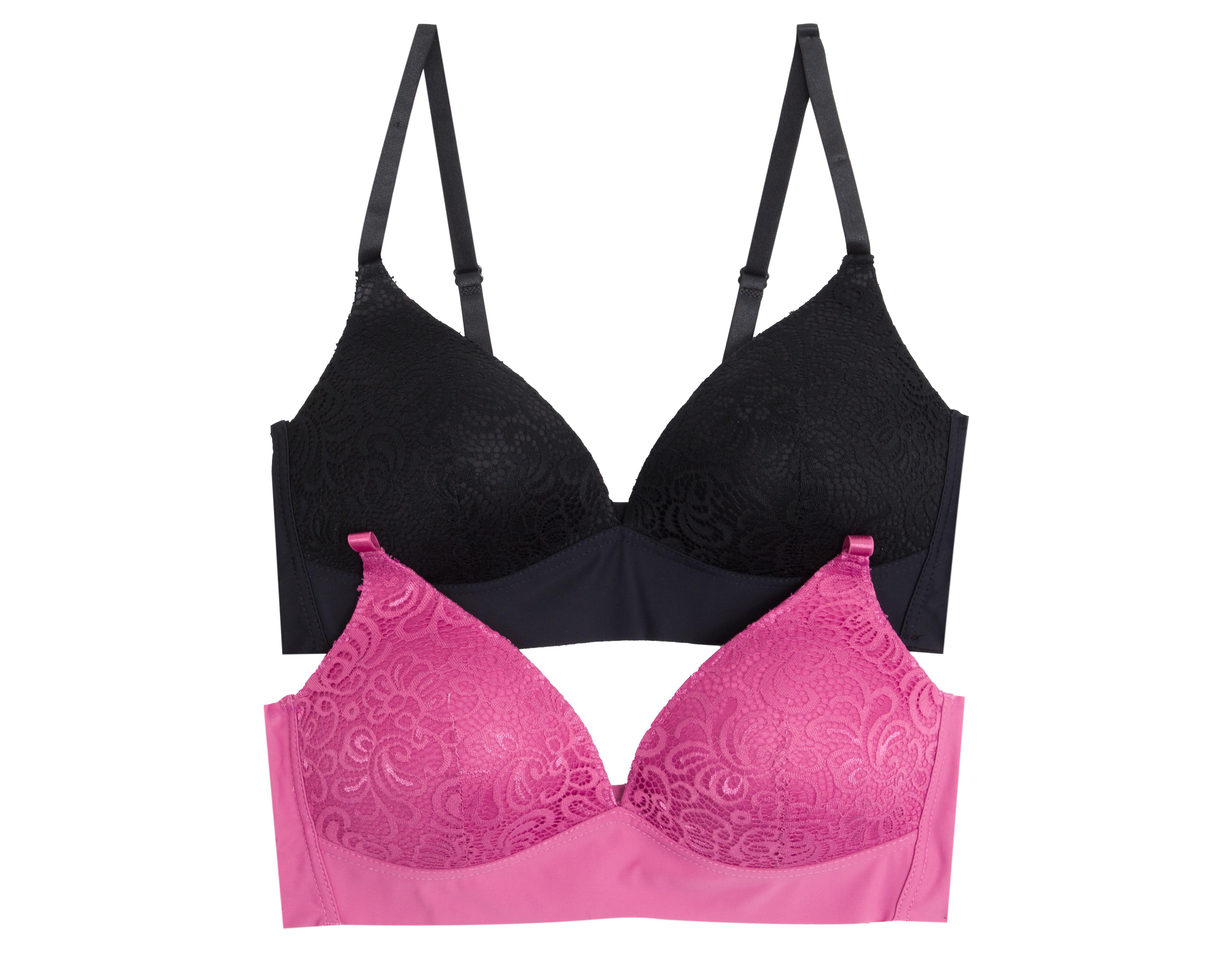 Foto 2 pulgar | Brasier Copa Completa con Encaje Prima Valentina para Mujer 2 Pack