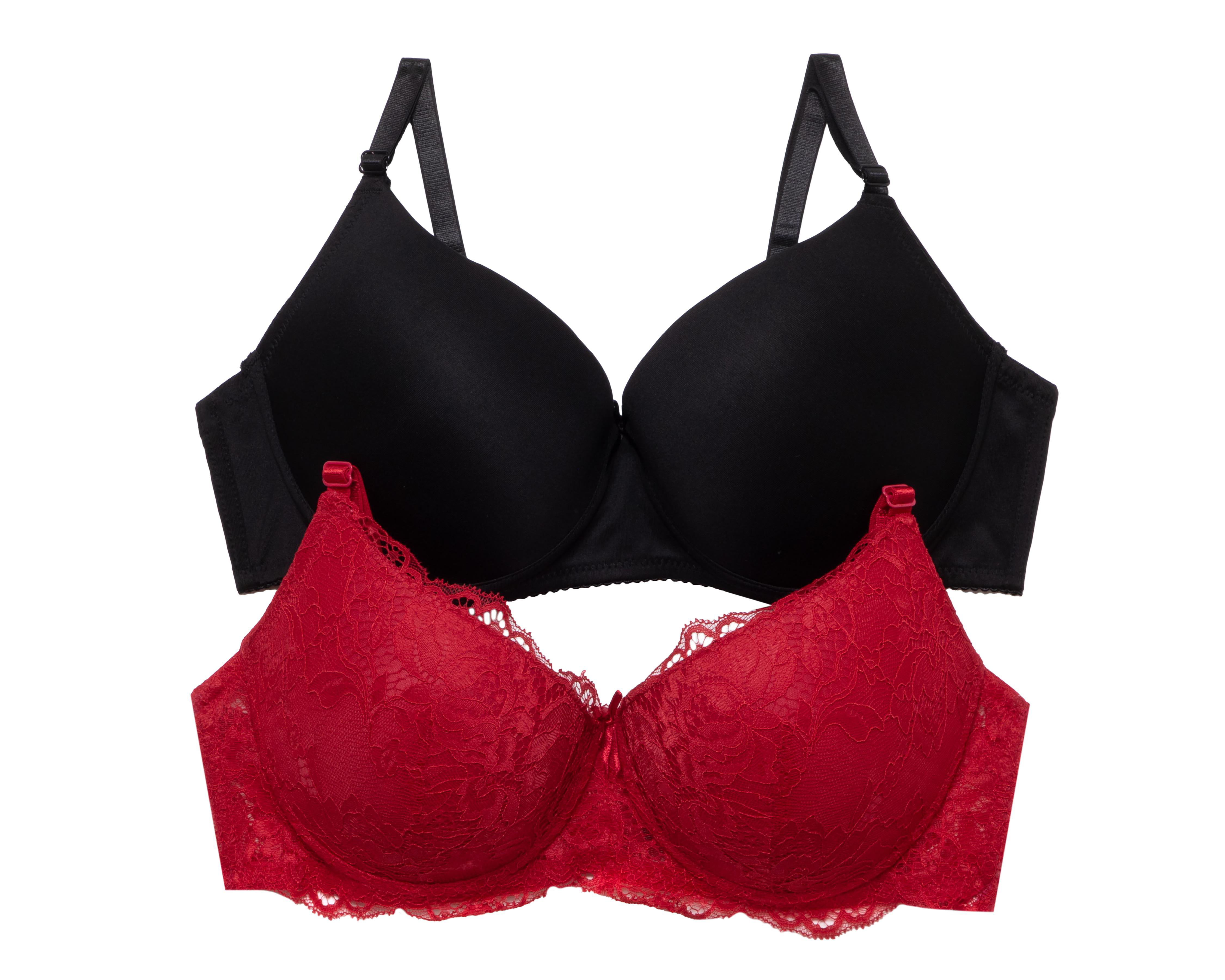 Foto 2 pulgar | Brasier Copa Completa Push Up Prima Valentina 2 Pack