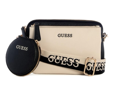 Foto 1 | Bolsa Cruzada Guess Aengus con Monedero