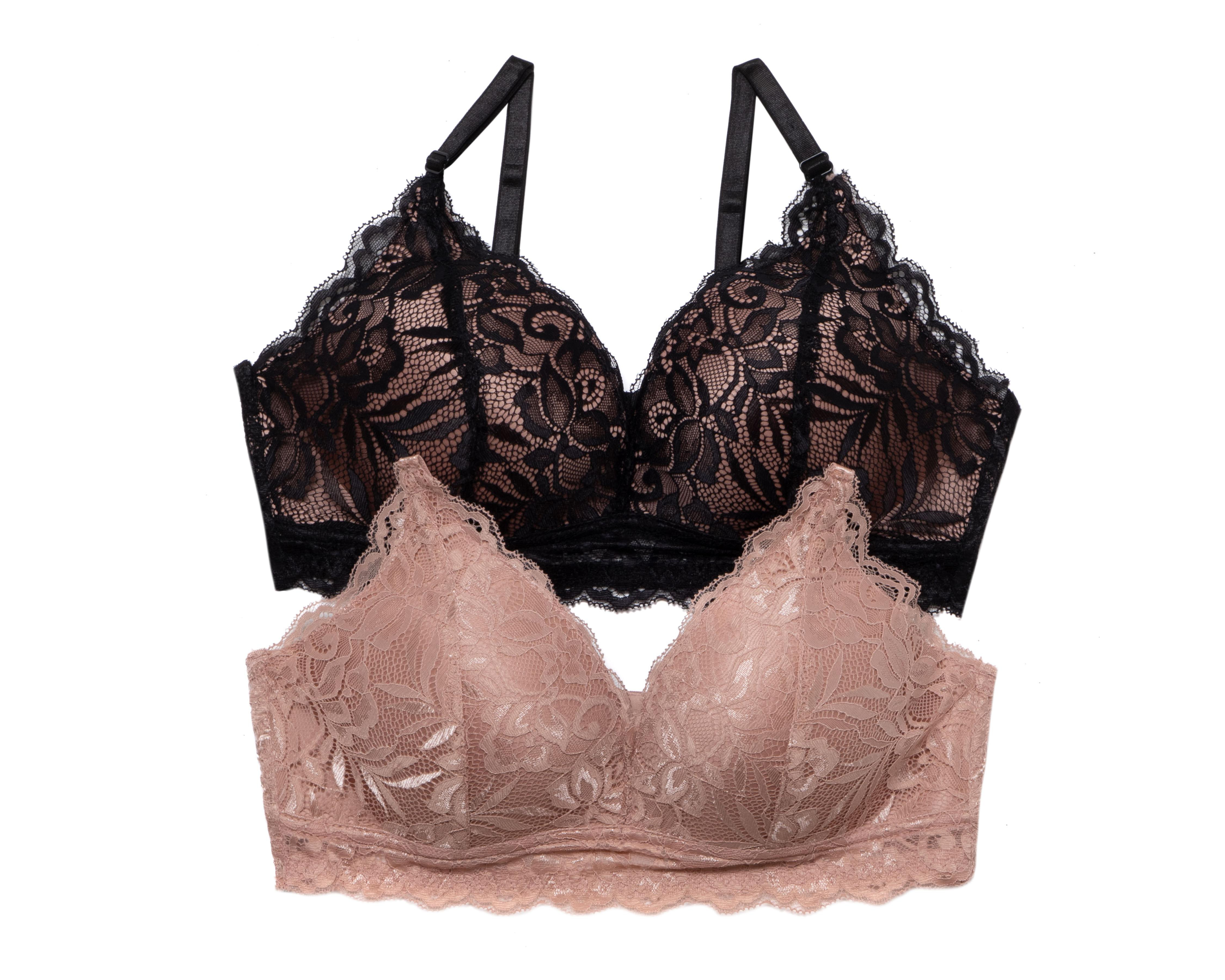 Brasier Copa Completa con Encaje Prima Valentina 2 Pack