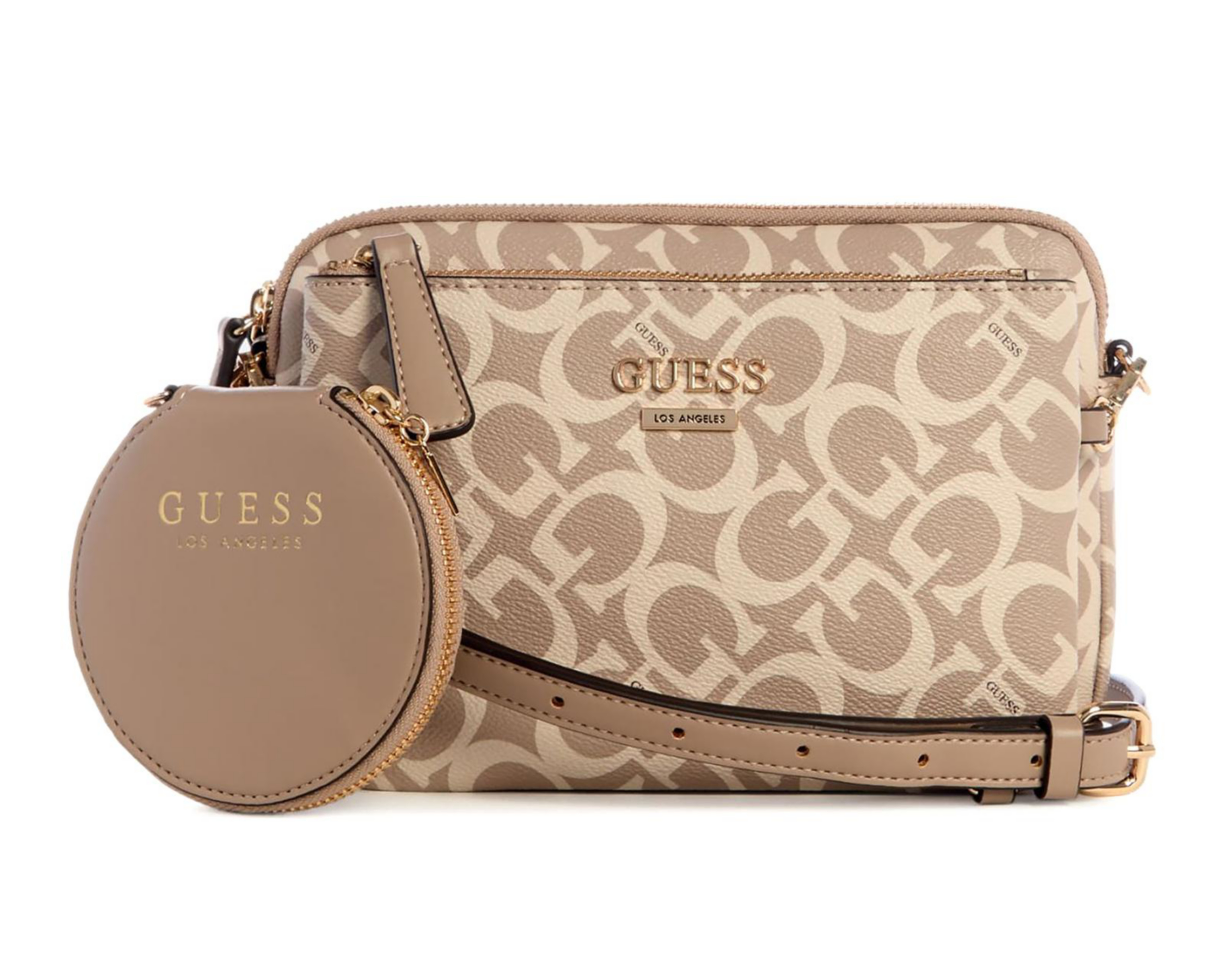 Foto 1 | Bolsa Cruzada Guess Aengus con Monedero