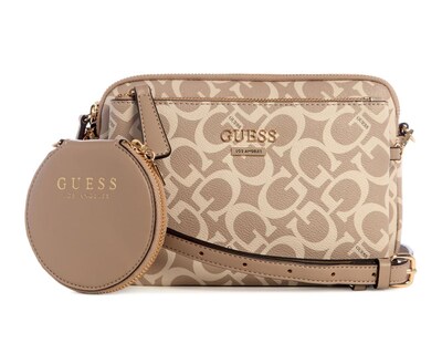 Foto 1 | Bolsa Cruzada Guess Aengus con Monedero