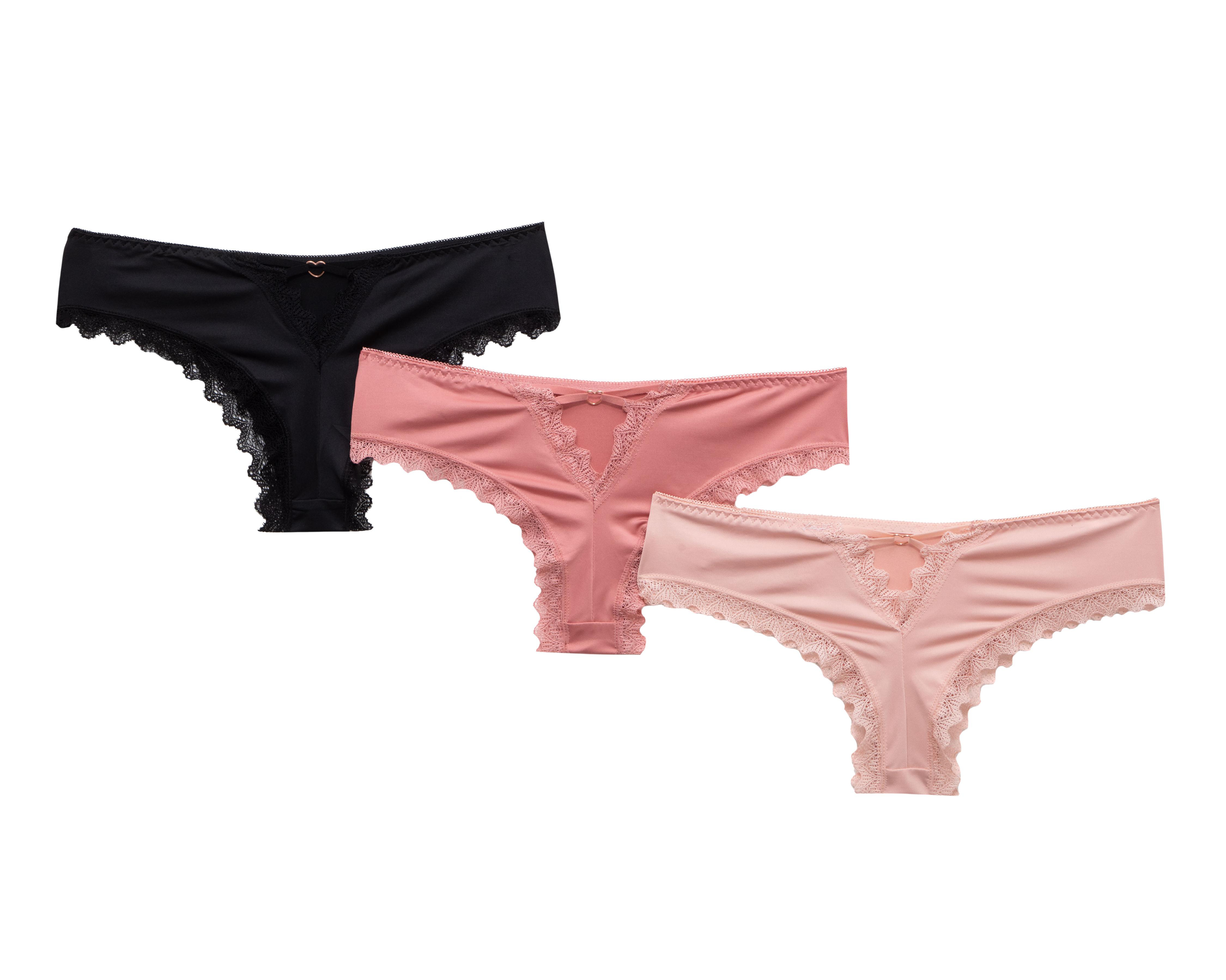 Foto 3 pulgar | Bikini con Encaje Hush para Mujer 3 Piezas